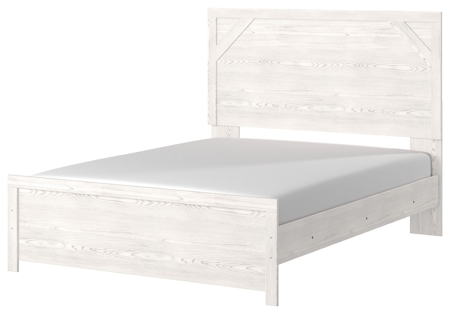 Ashley Furniture Gerridan - Queen Panel Bed - White / Gray - Image 7