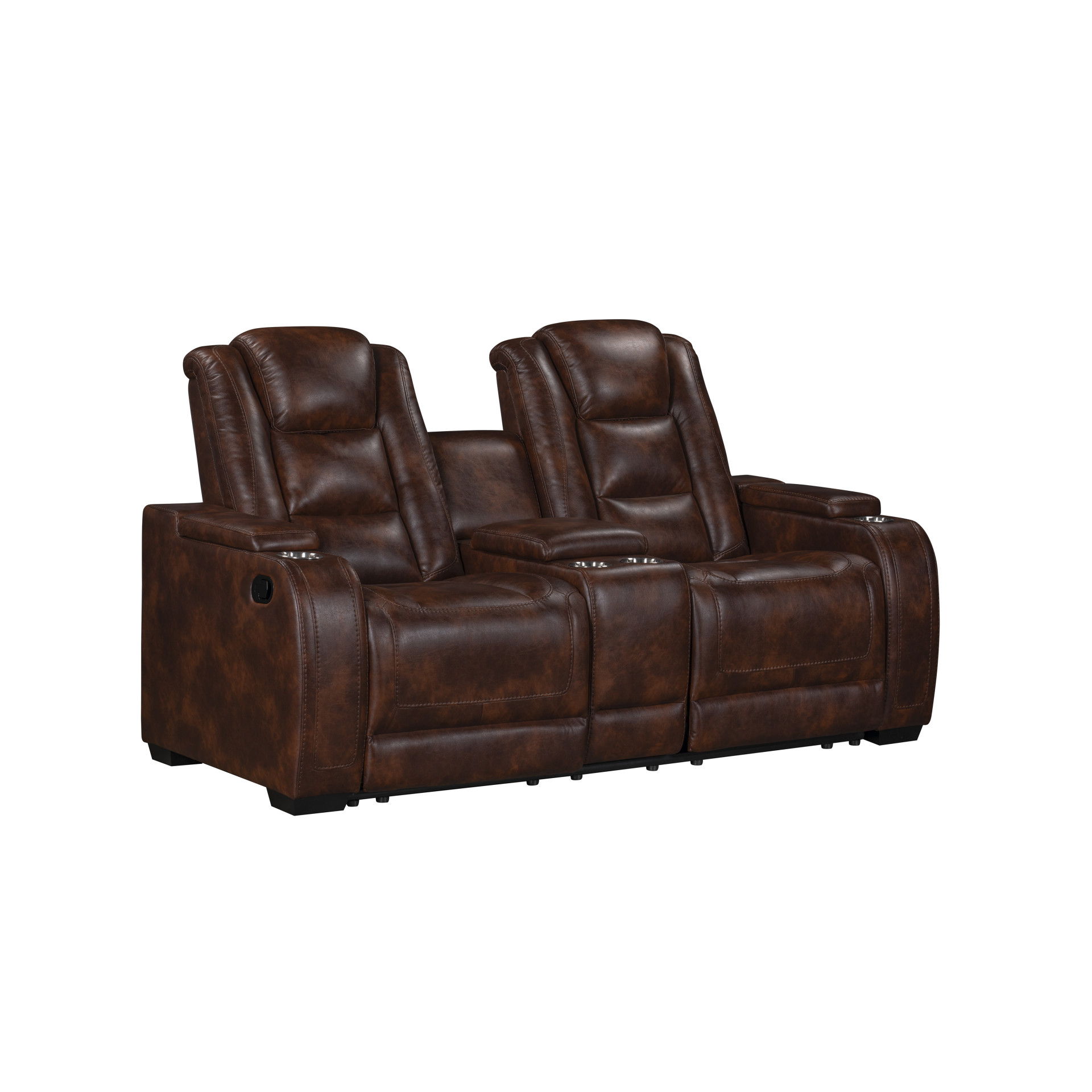 Chester - Reclining Console Loveseat - Brown