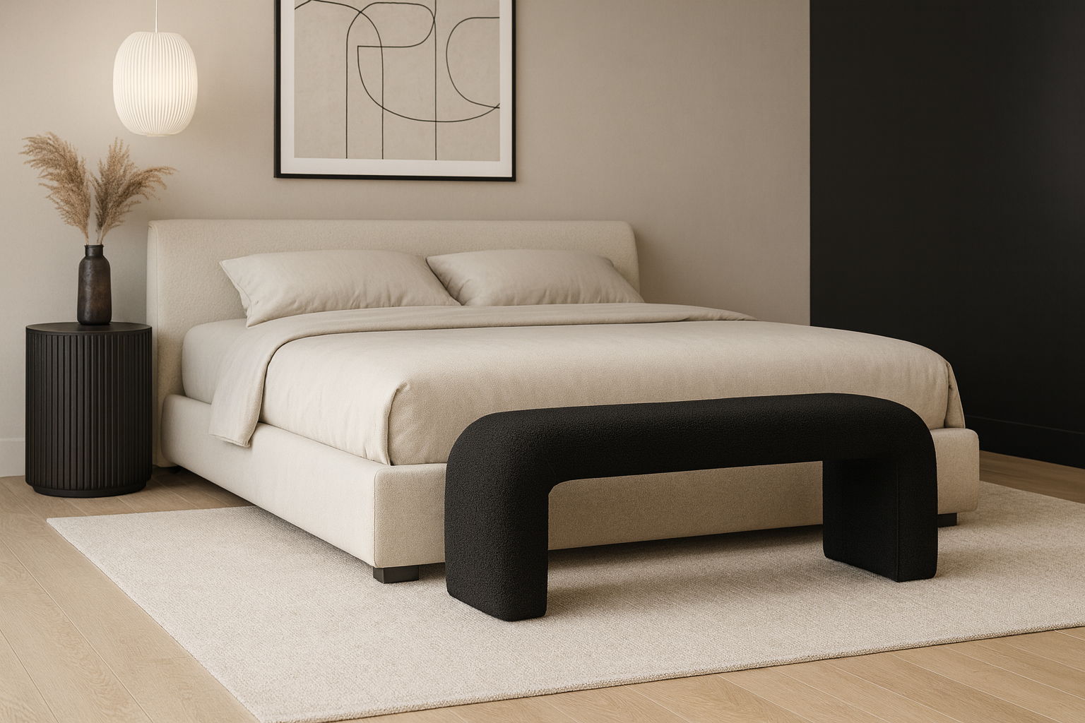 Niagara - 52" Bench - Black
