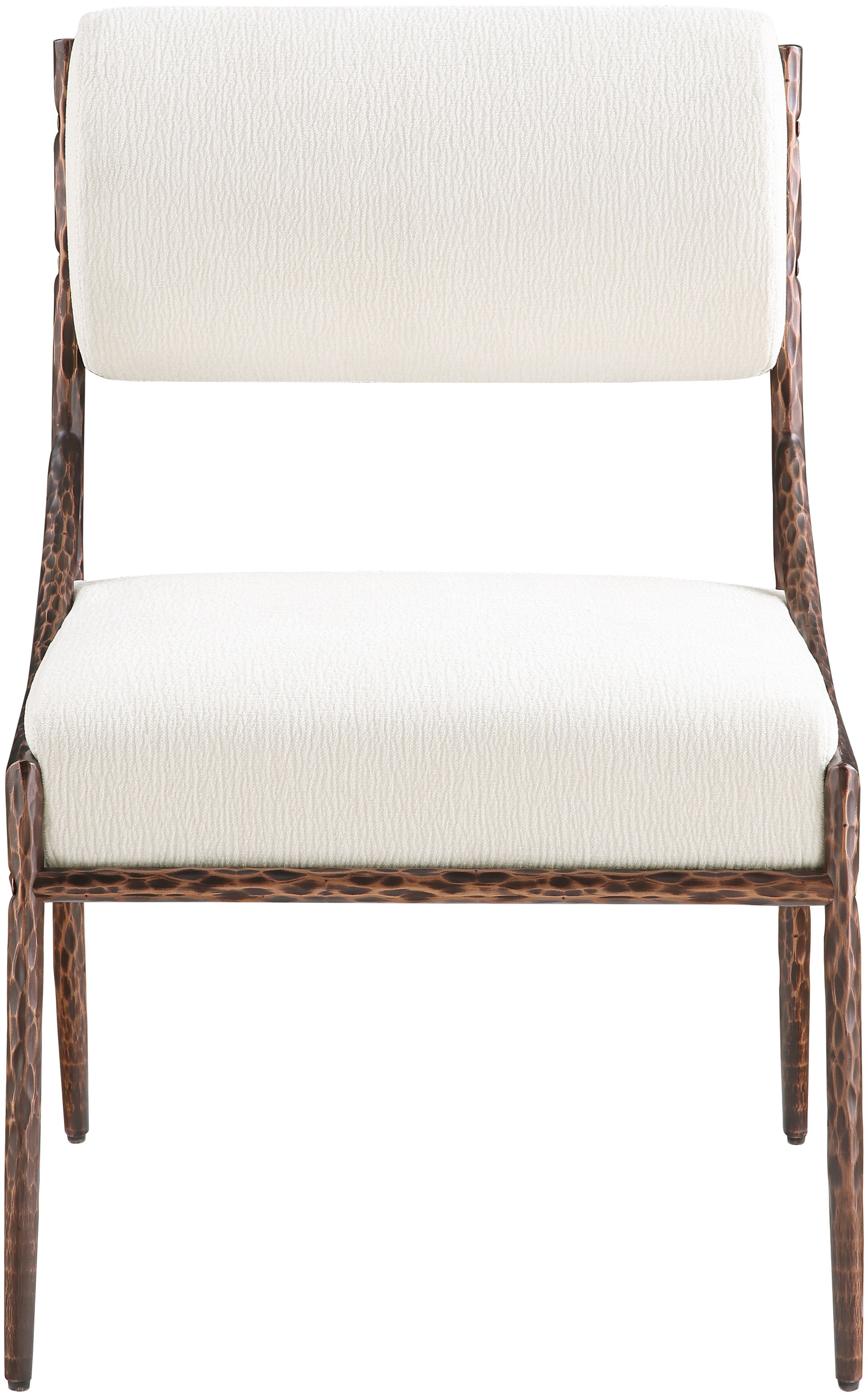 Bastille - Upholstered Dining Side Chair (Set of 2) - Cream / Bronze