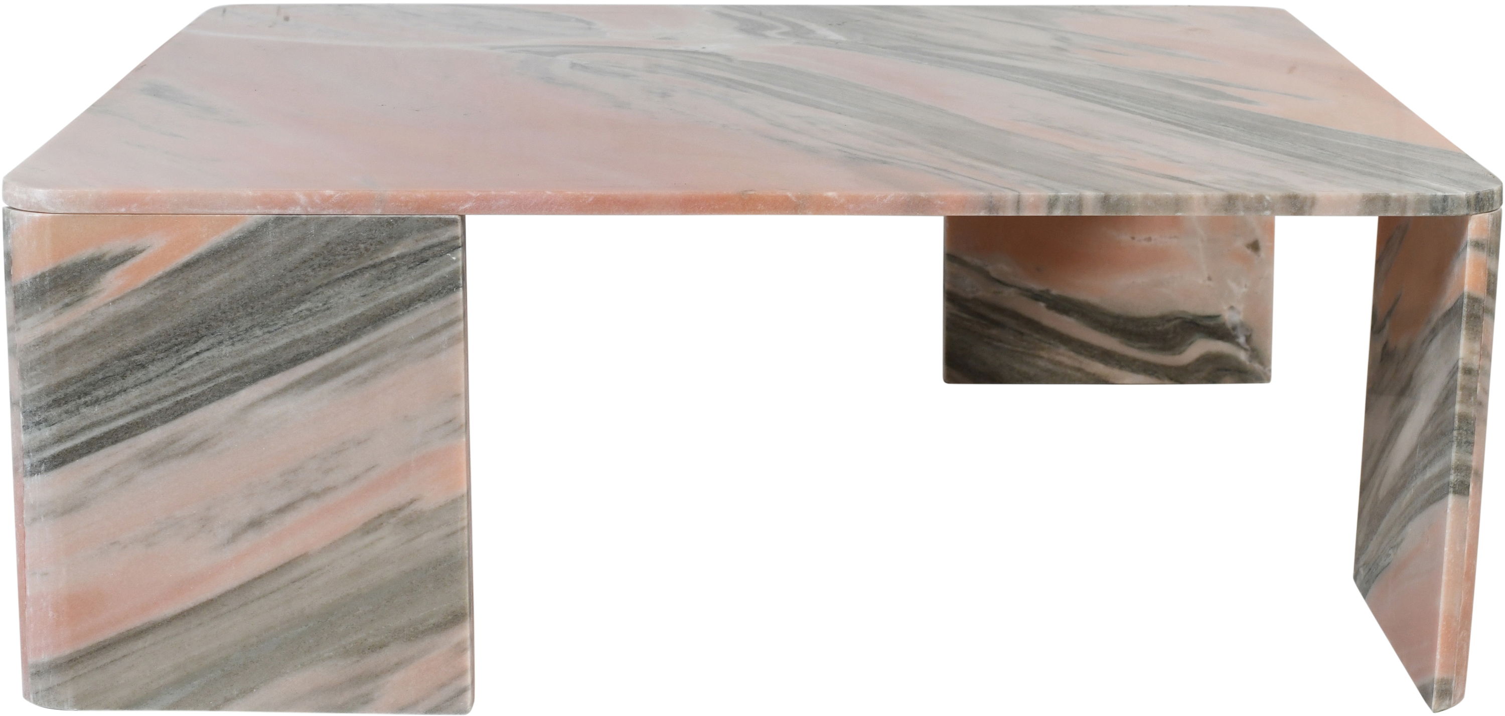 Livorno - Coffee Table - Pink / Light Gray