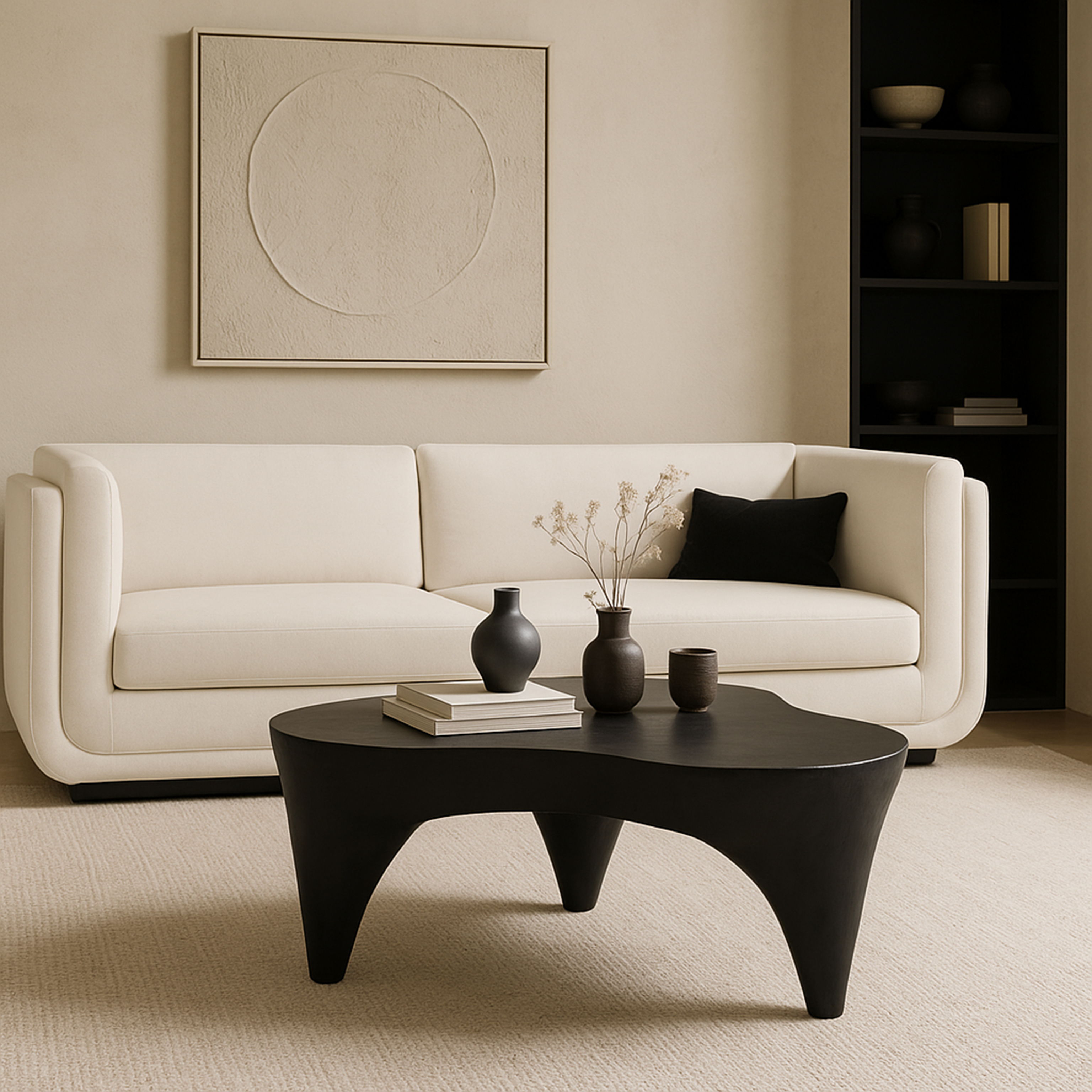 Bourges - Aluminum Coffee Table - Black