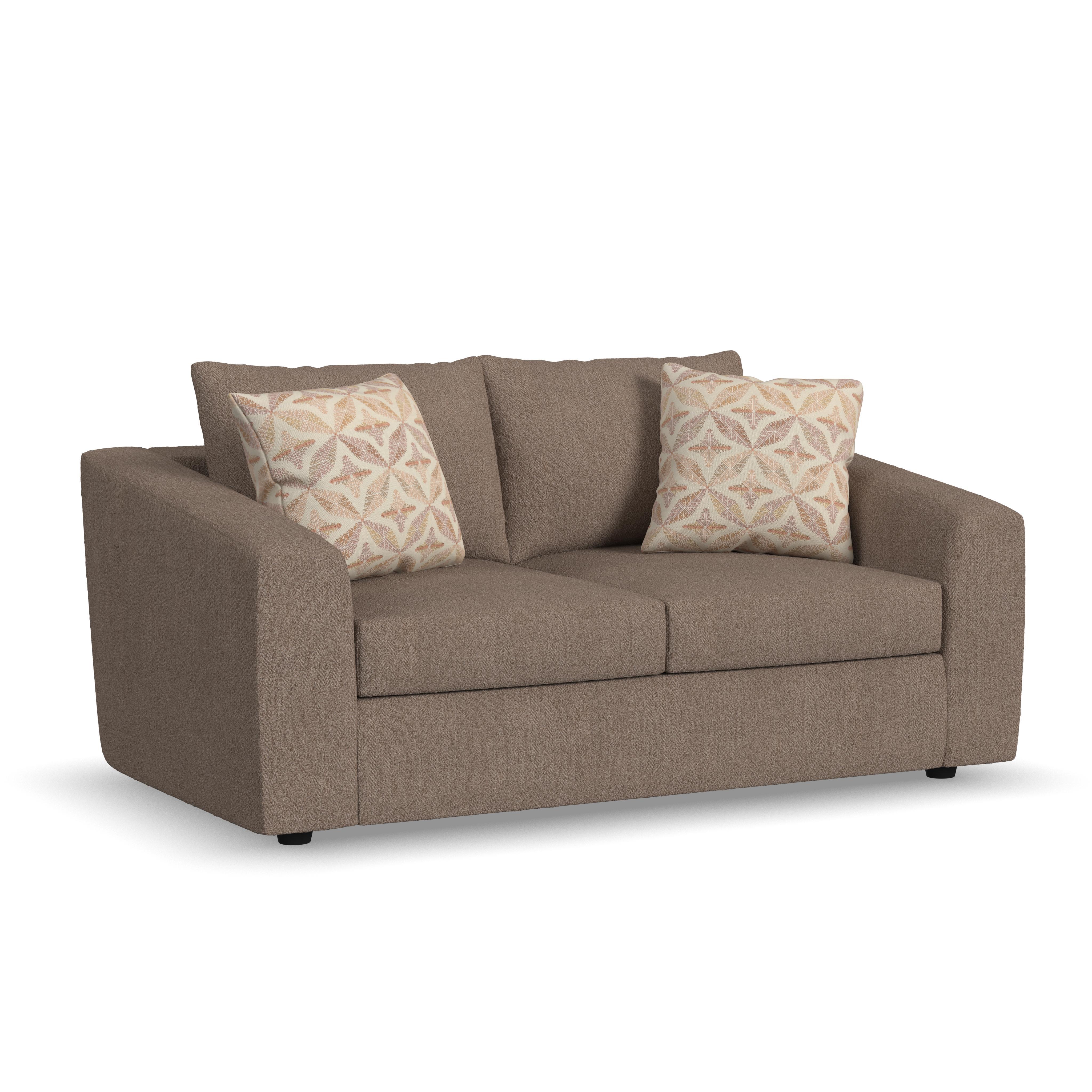 Chevy - Fabric Loveseat - Brown, light brown, view 2