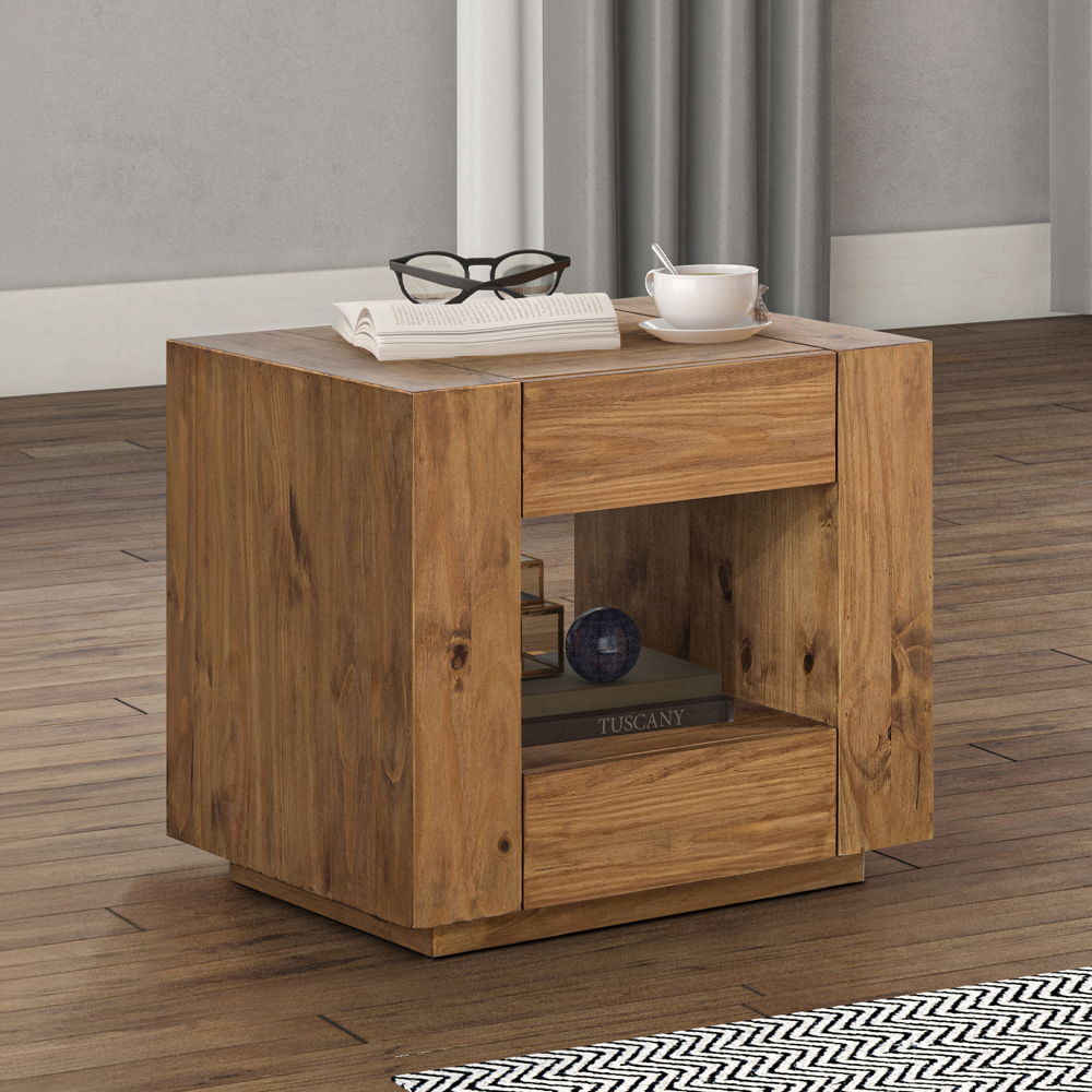 Harlan - End Table - Oak, light brown