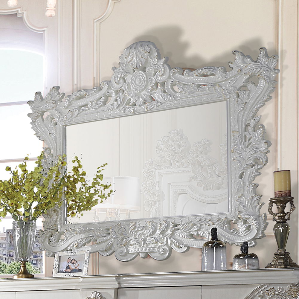 Adara - Mirror - Antique White, beige