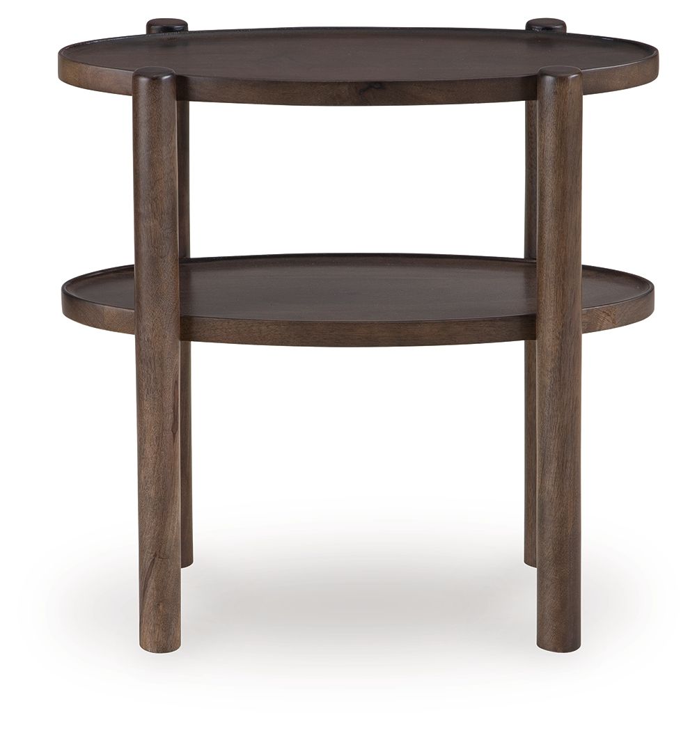 Ashley Furniture Wiattbury - Accent Table - Gray Brown - Image 3