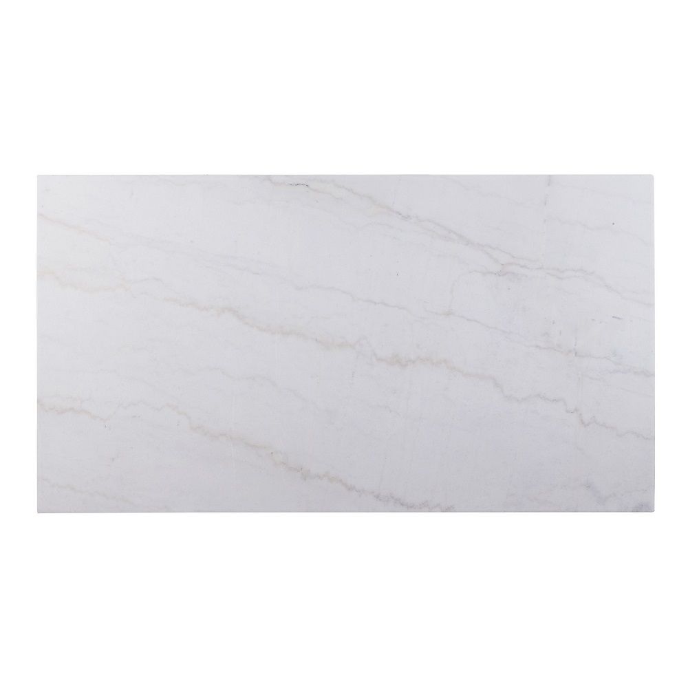Gerardo - 30" Dining Table - White Marble Top & Weathered Espresso, white, view 5
