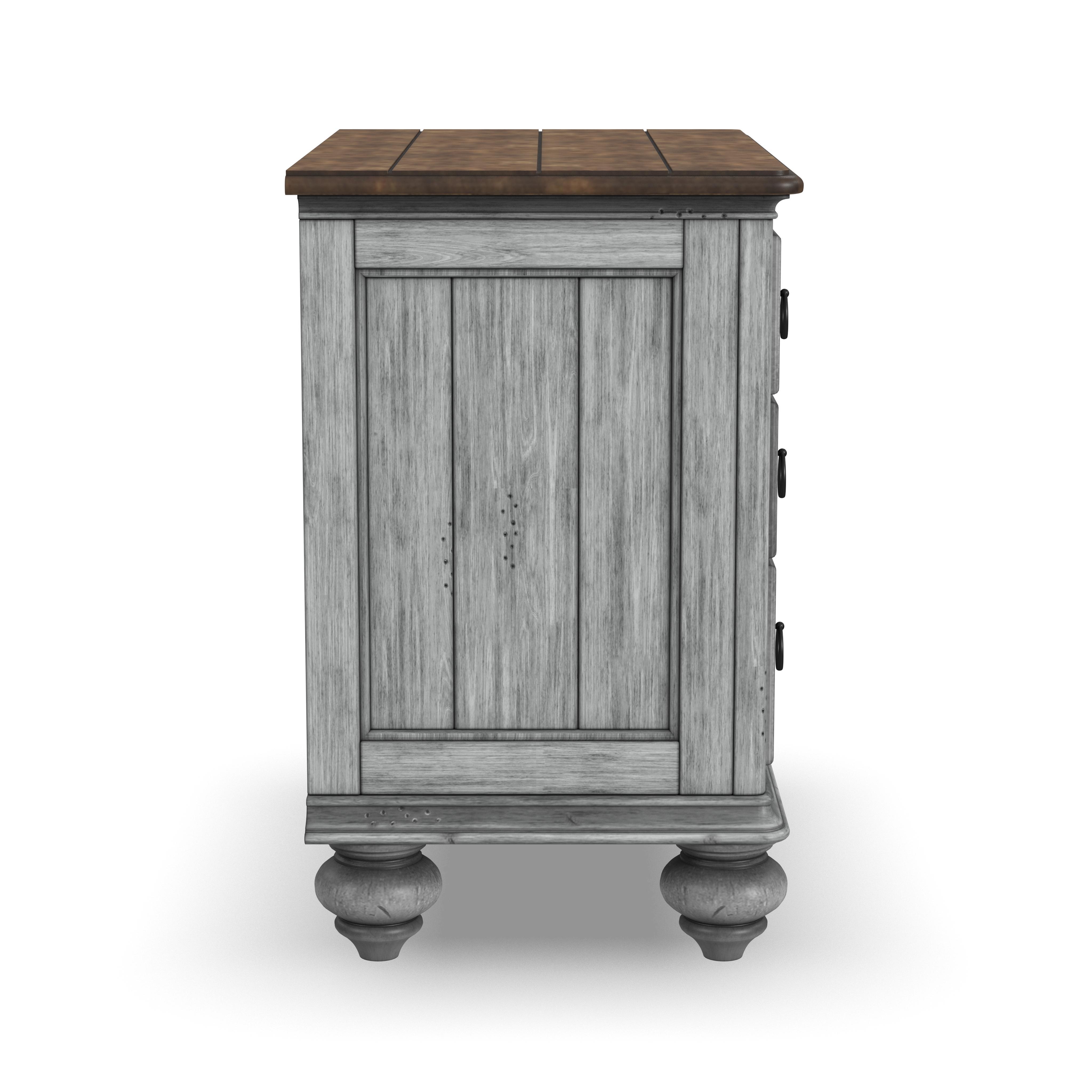 Plymouth - Nightstand - Gray, gray, view 3