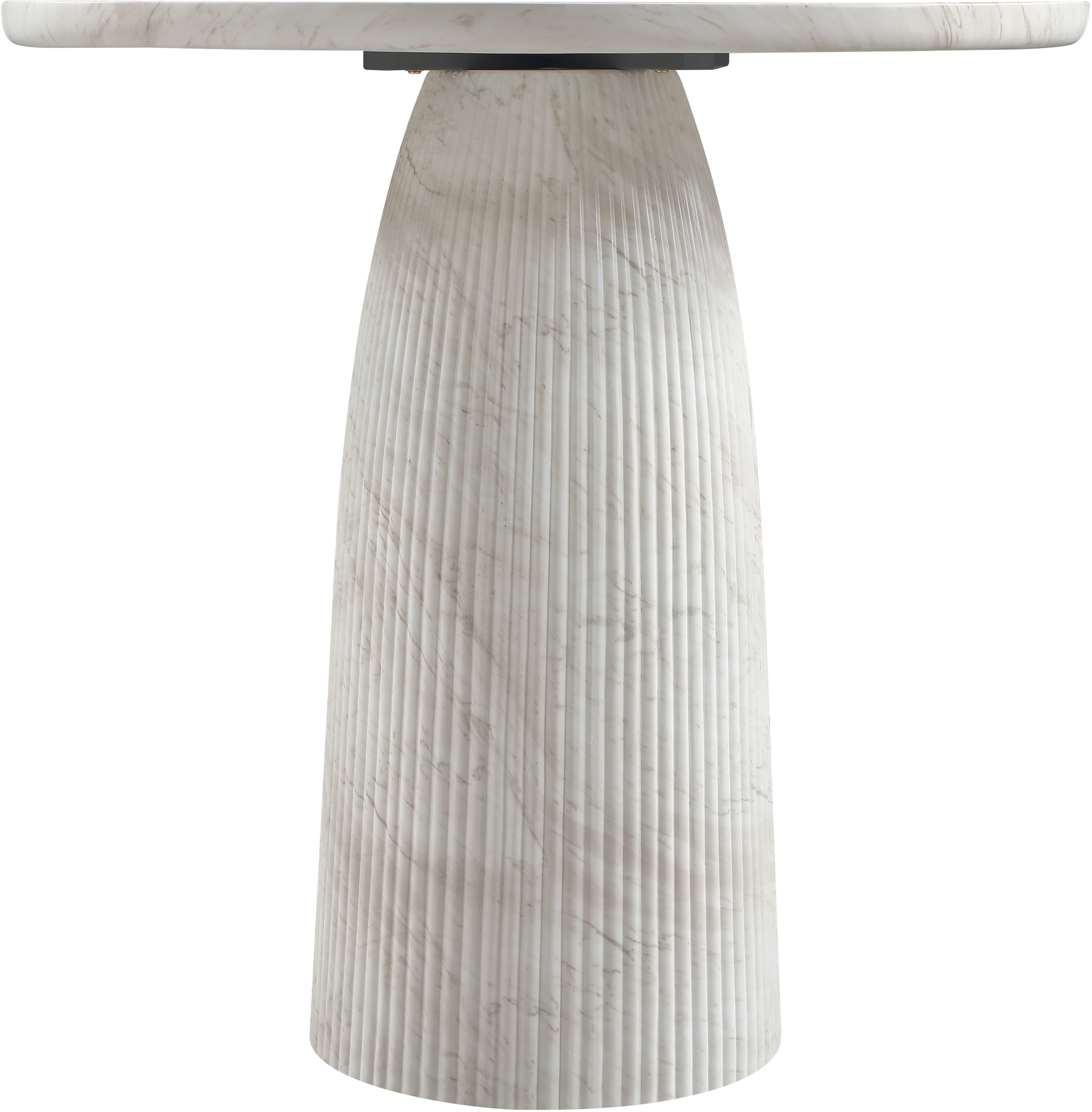 Venosa - 36" Concrete Indoor / Outdoor Bar Table - White