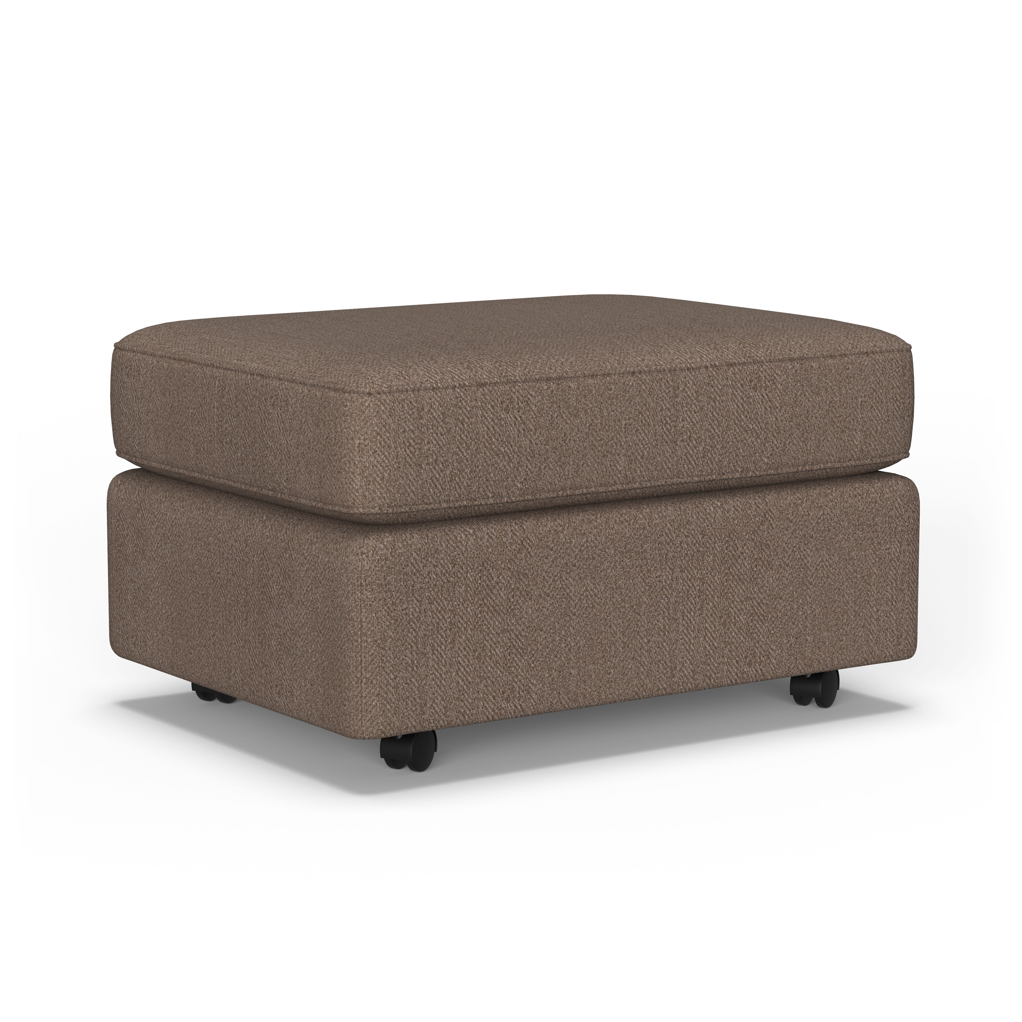 Vail - Fabric Ottoman, dark gray