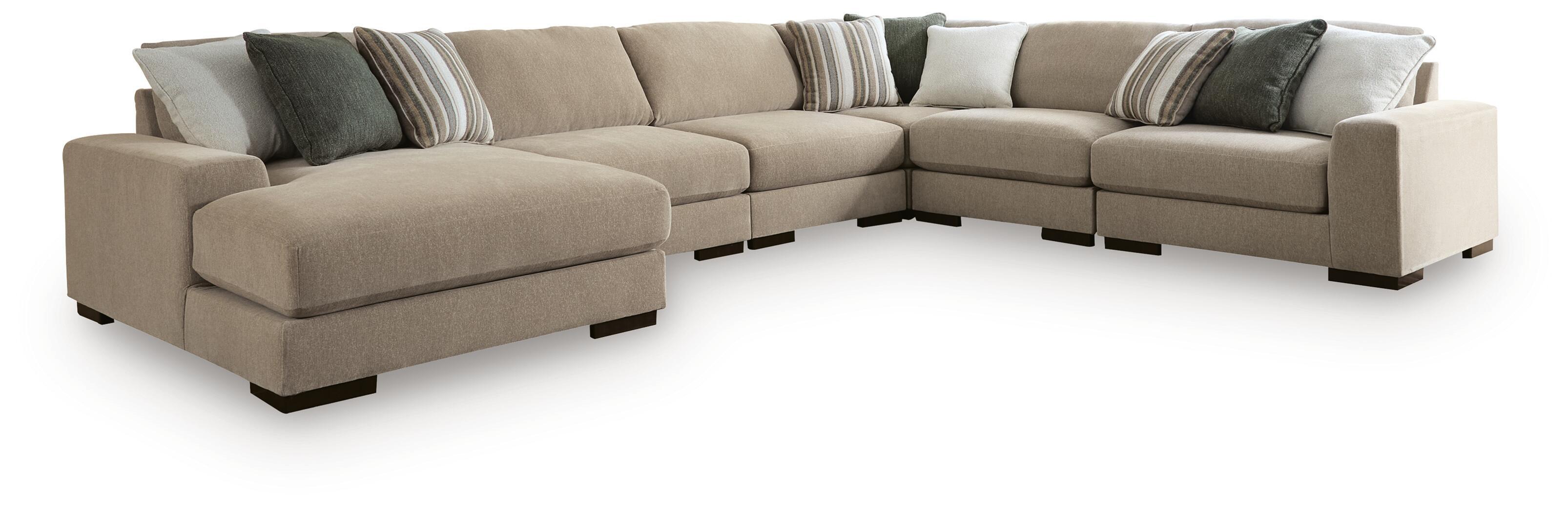 Linenhause – 6-Piece Sectional With LAF Corner Chaise – Dune