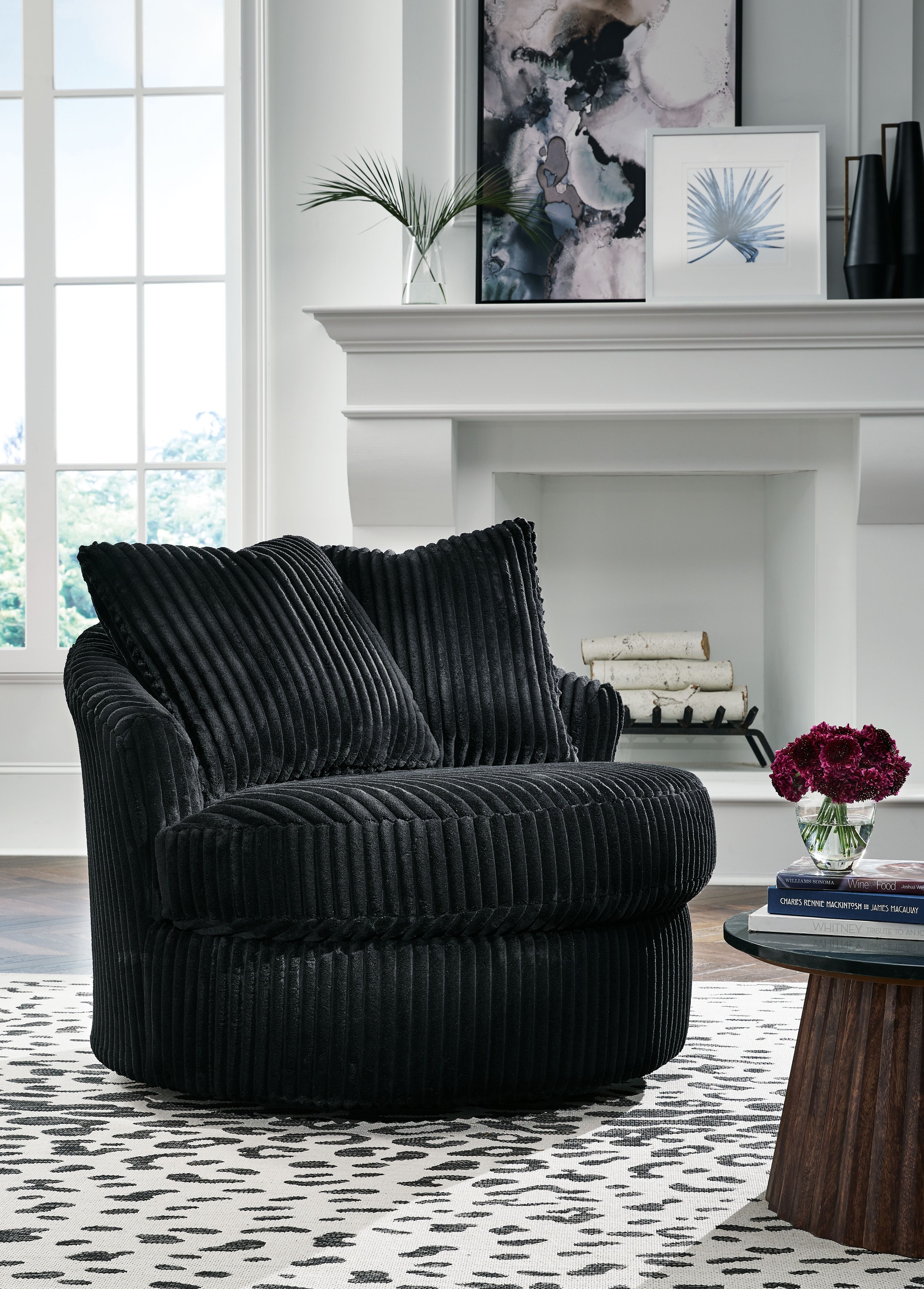 Ashley Furniture Gramwell - Swivel Chair - Onyx - Image 2