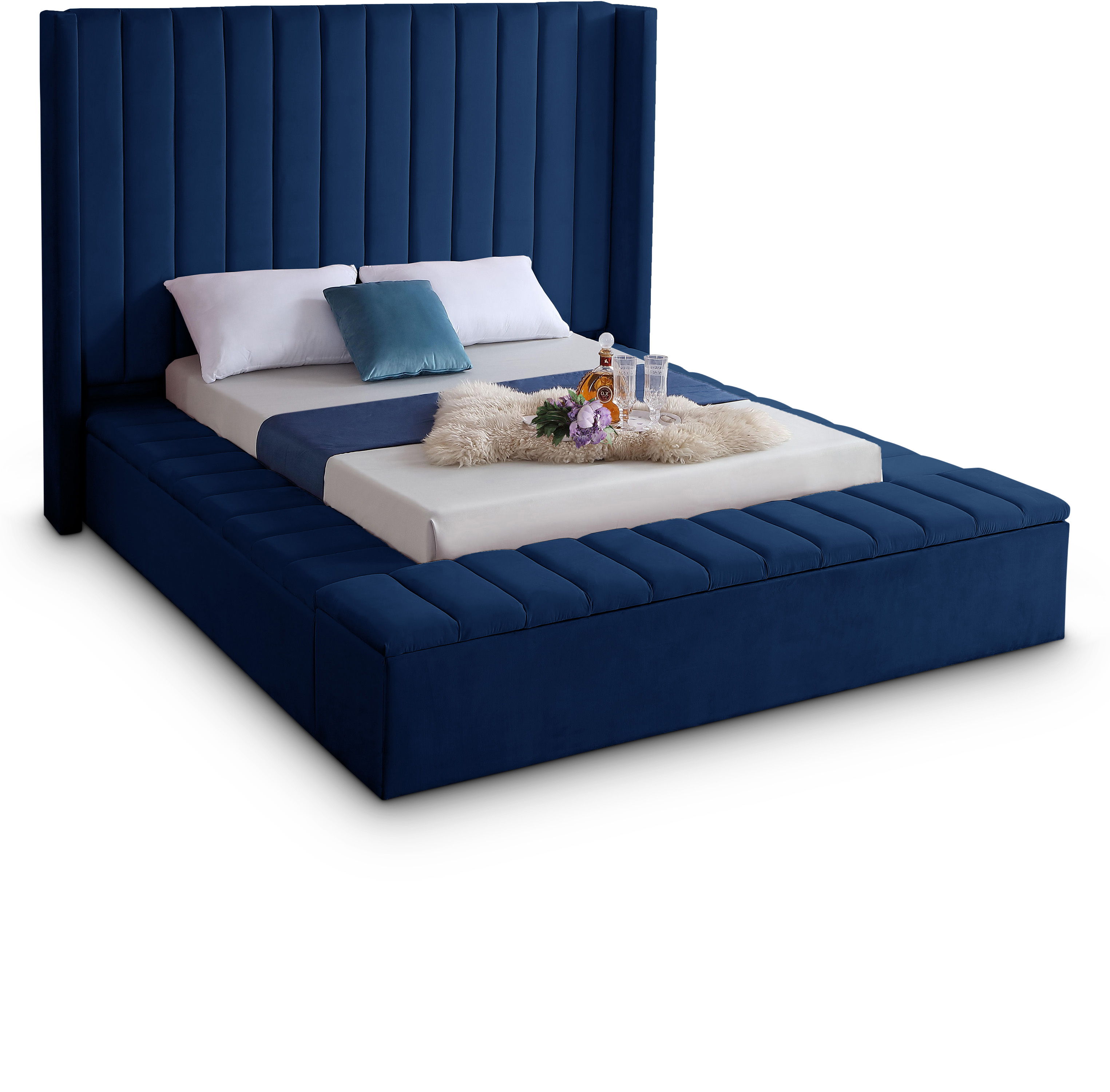 Kiki - Full Bed - Navy