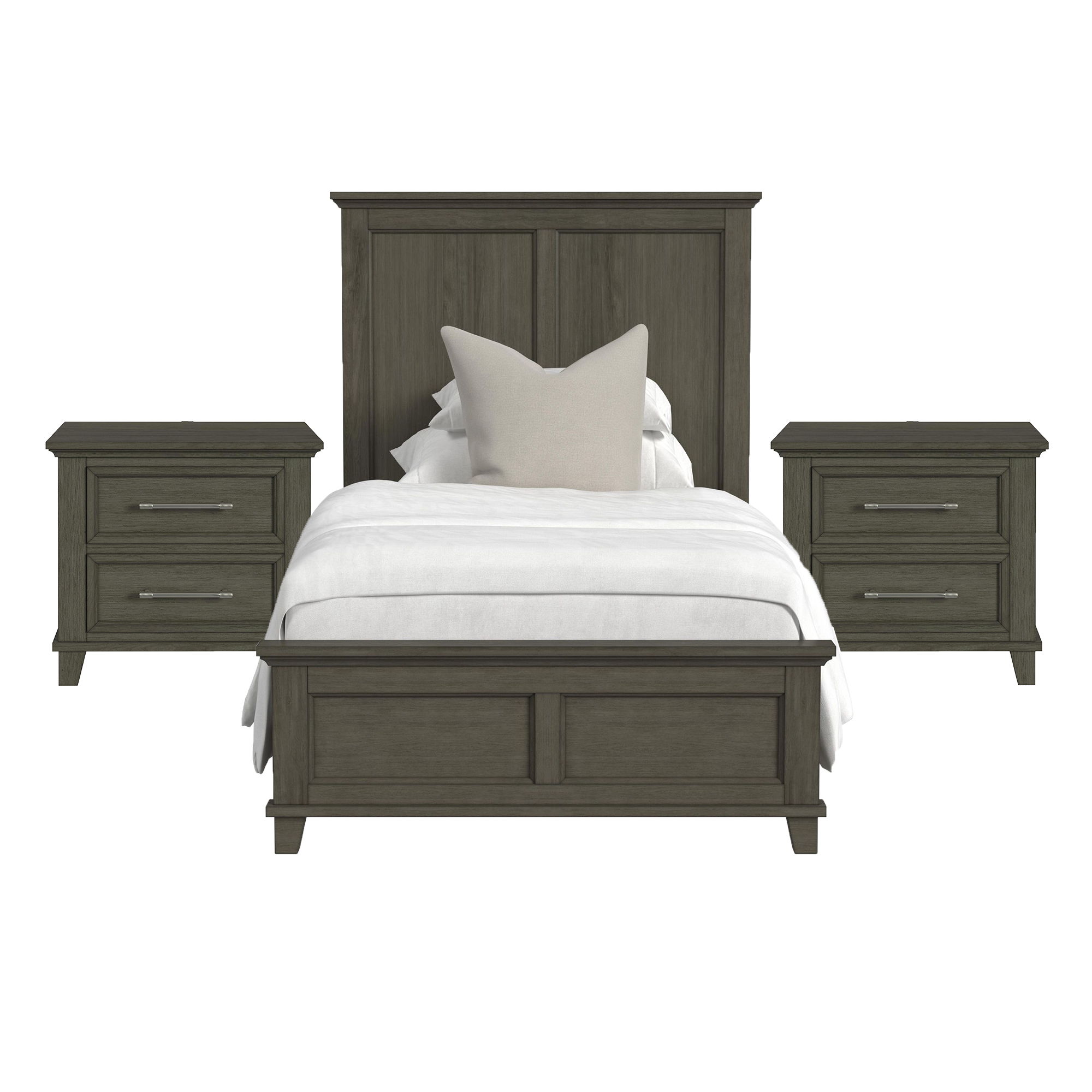 Twin · 3 Pc · Bedroom Set With 2 Nightstands
