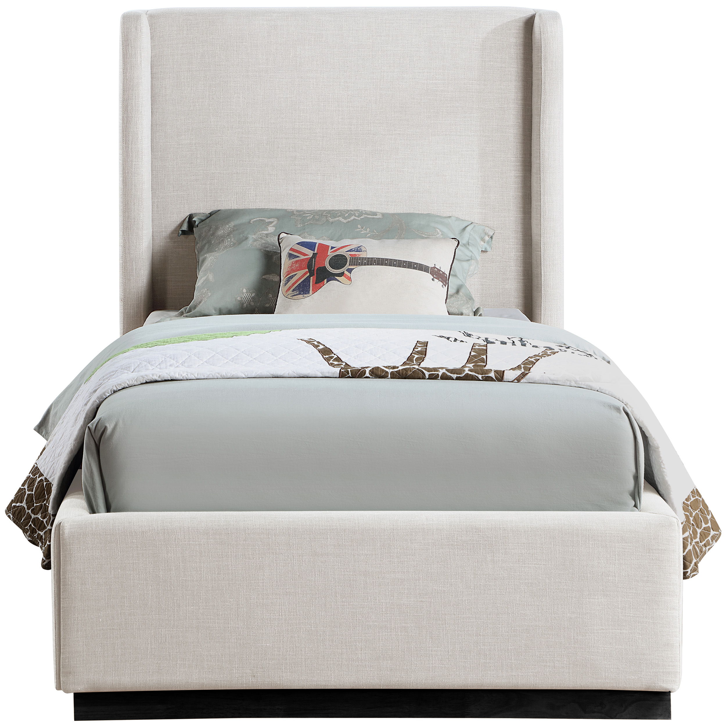 Flynn - Twin Bed - Beige