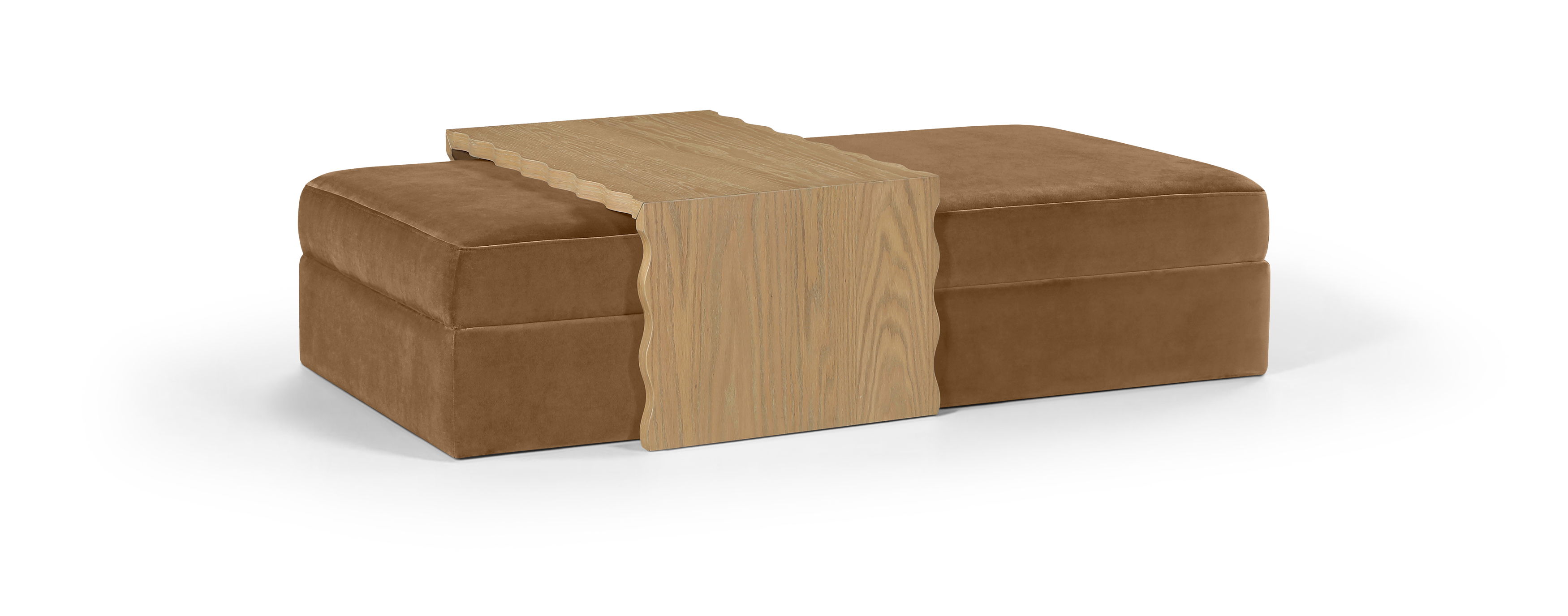 Woodra - Coffee Table / Ottoman - Saddle