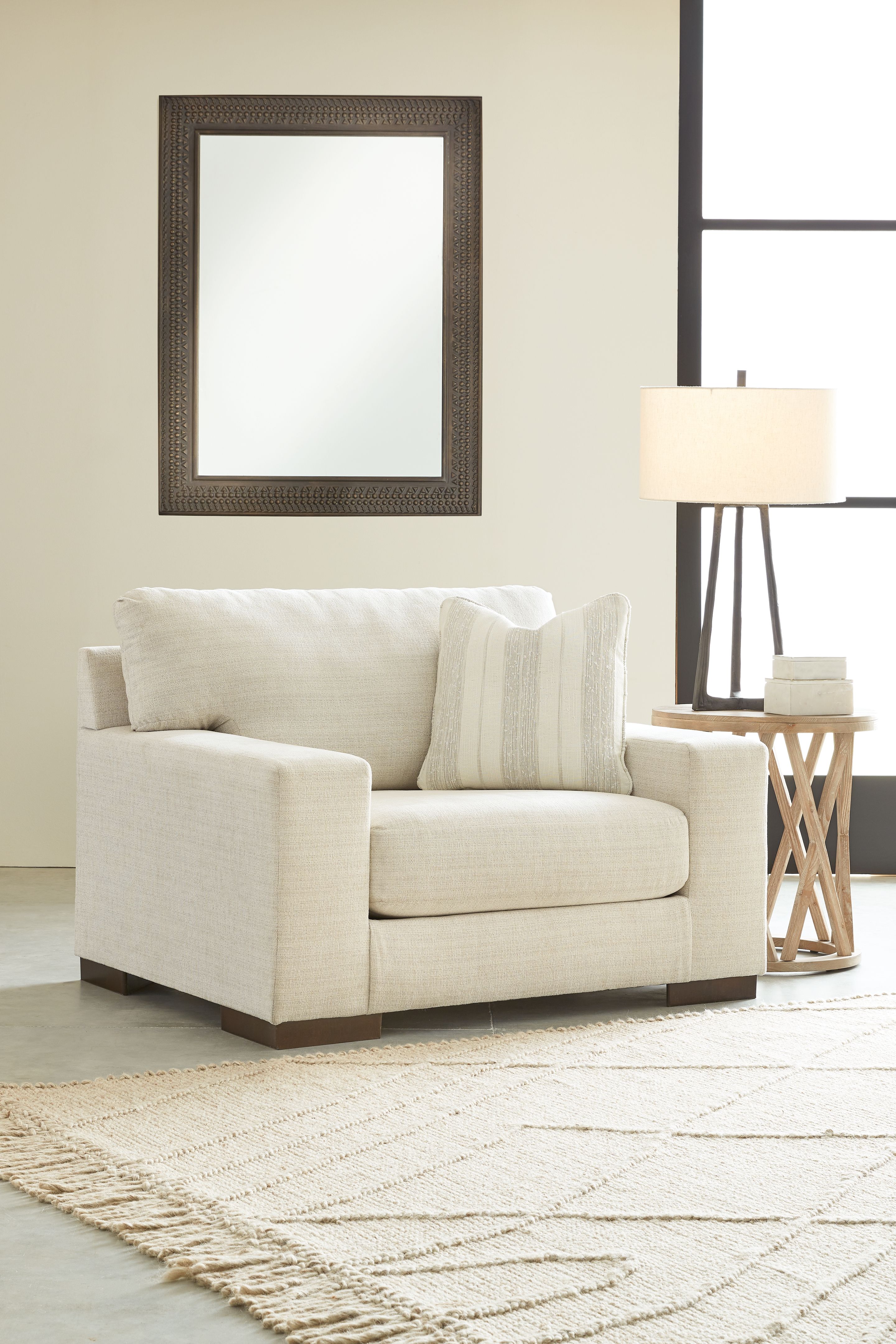 Maggie - 2 Pc. - Chair and a Half, Ottoman - Birch