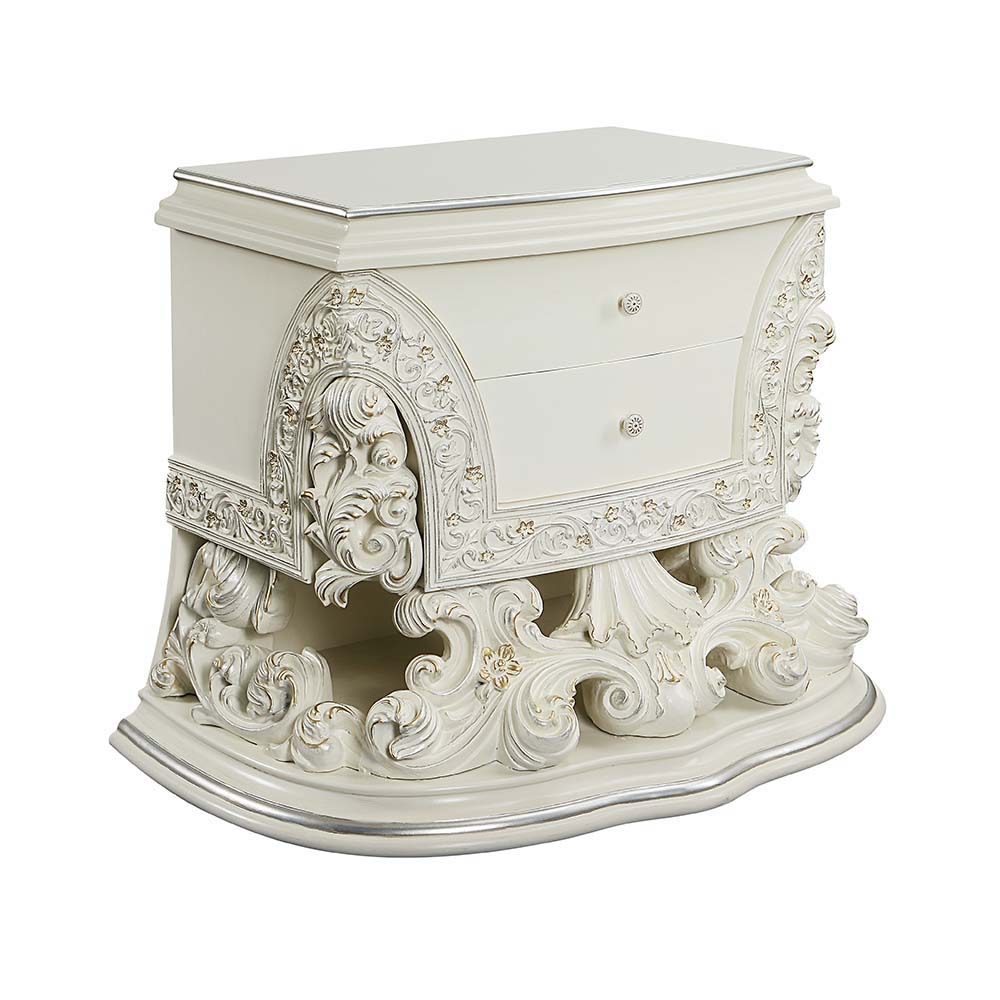 Adara - Nightstand - Antique White Finish Image