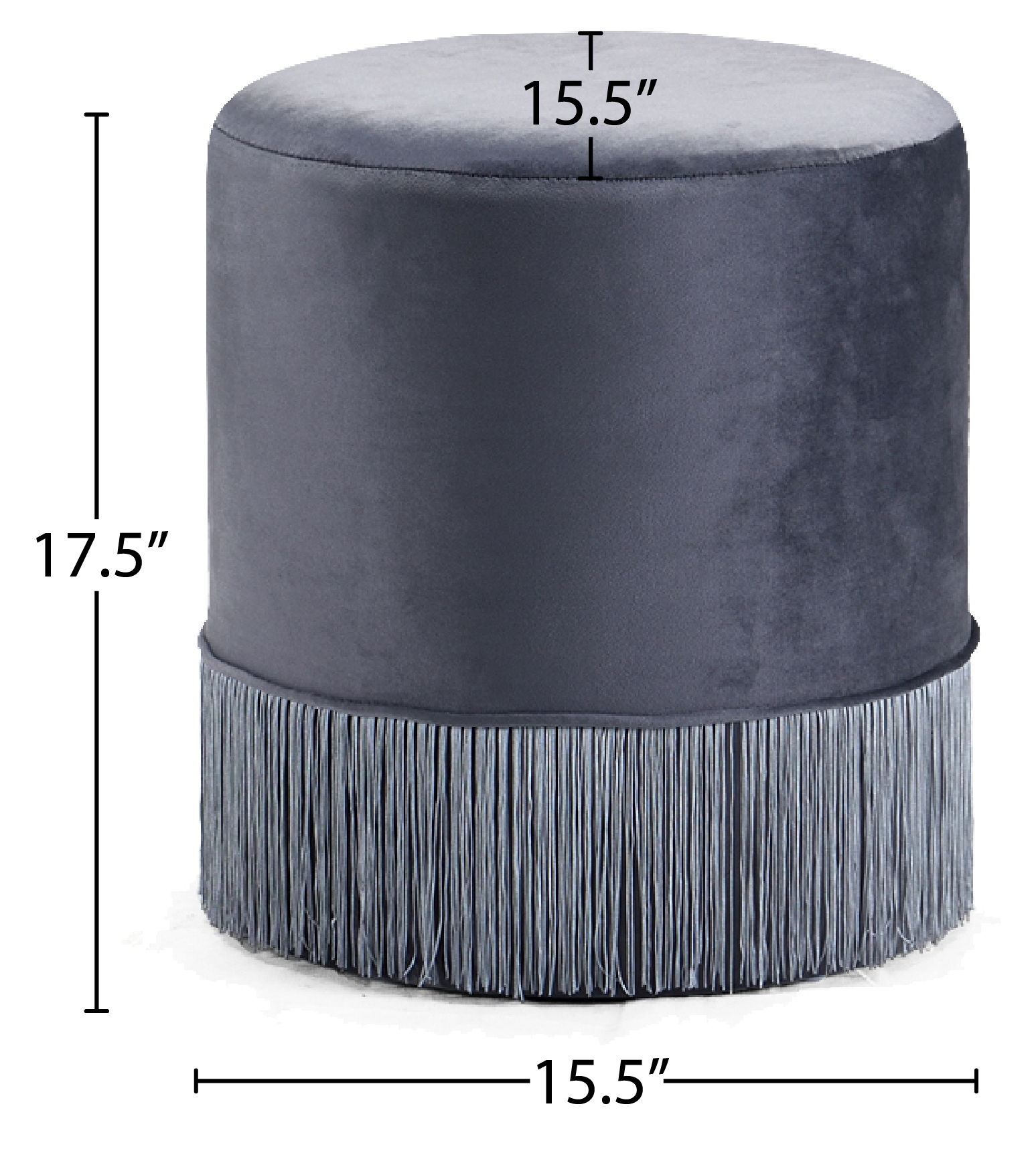 Teddy - Ottoman / Stool - Gray