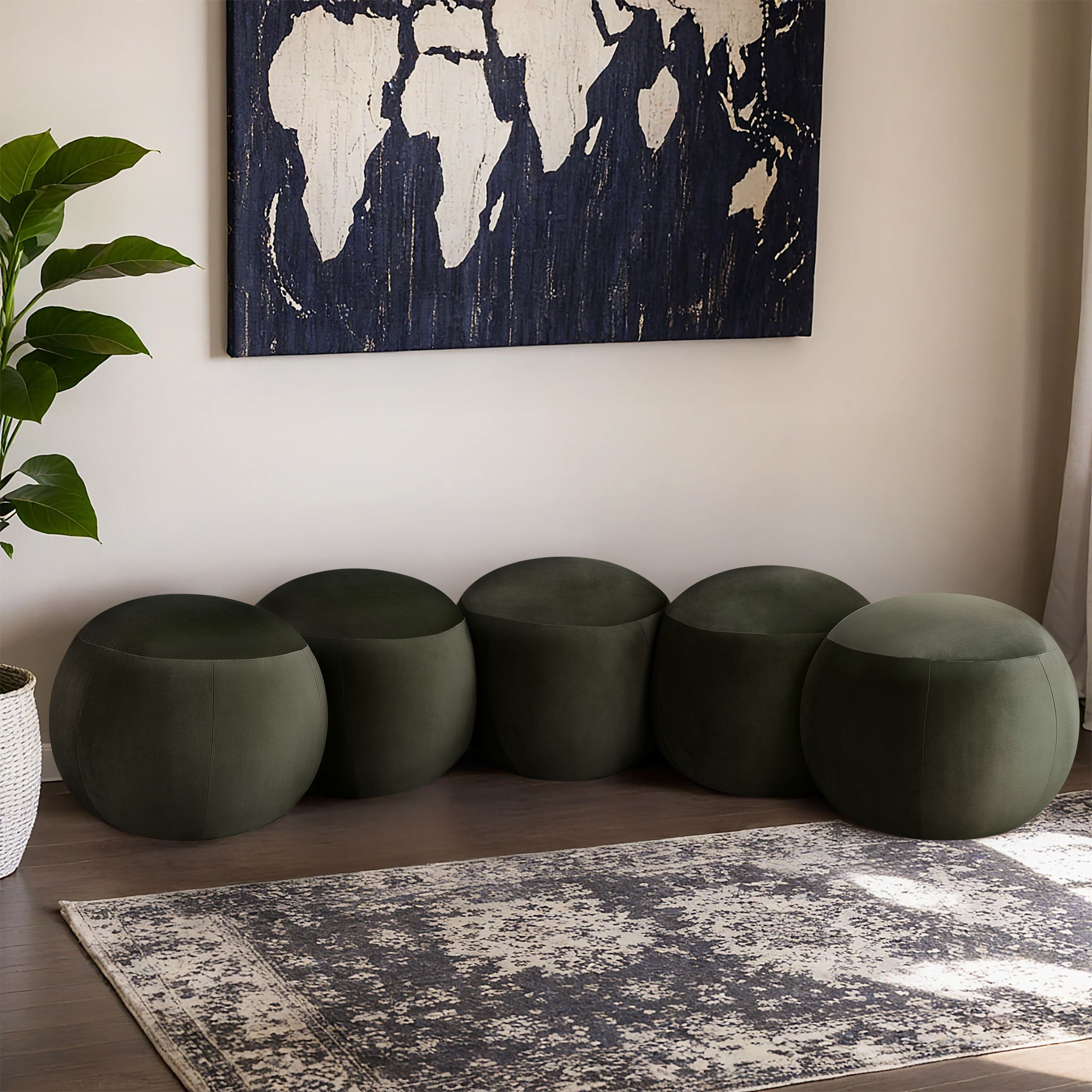 Apollo - 74.5" Velvet Bench - Green