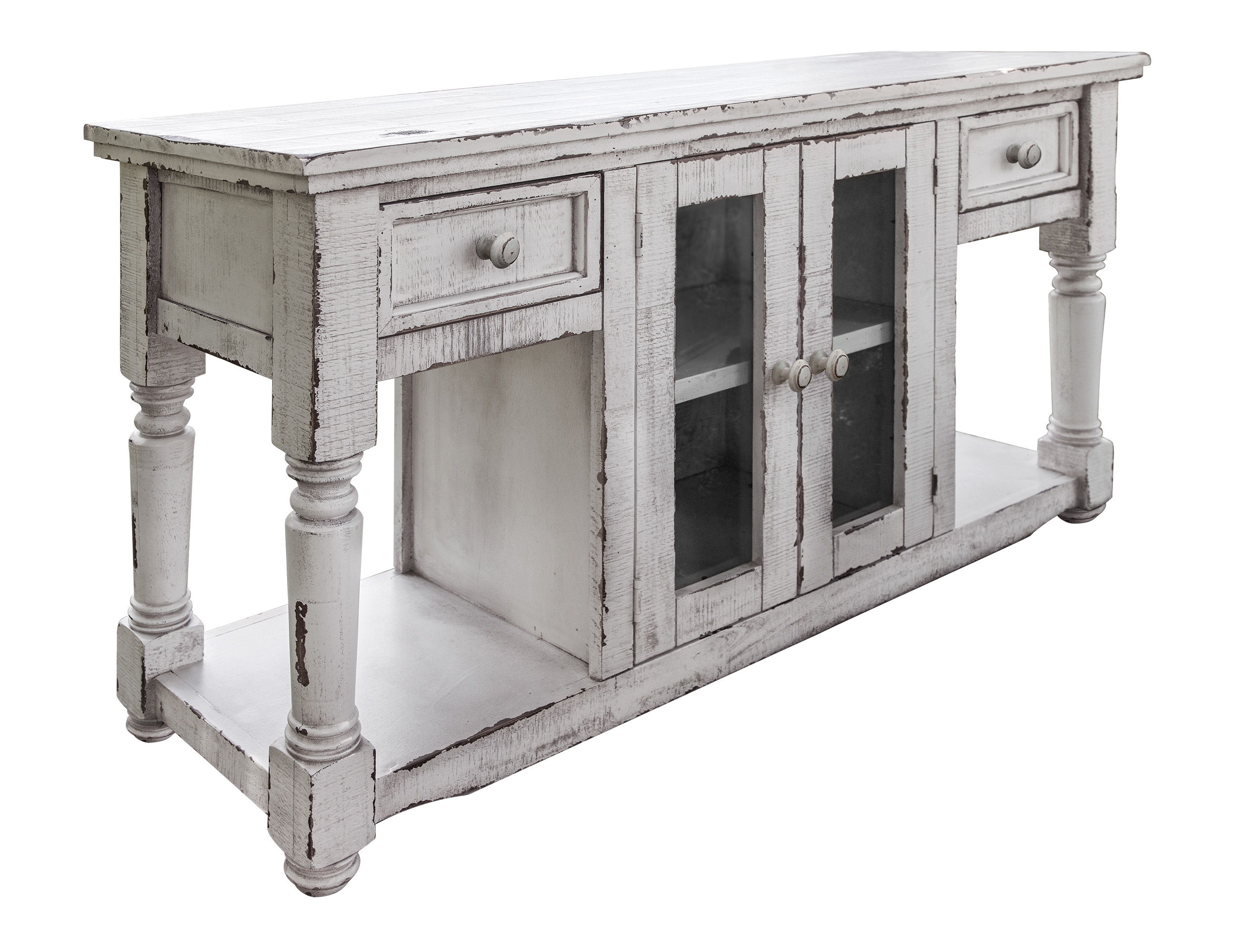 International Furniture Direct Aruba - Sofa Table - Antique White