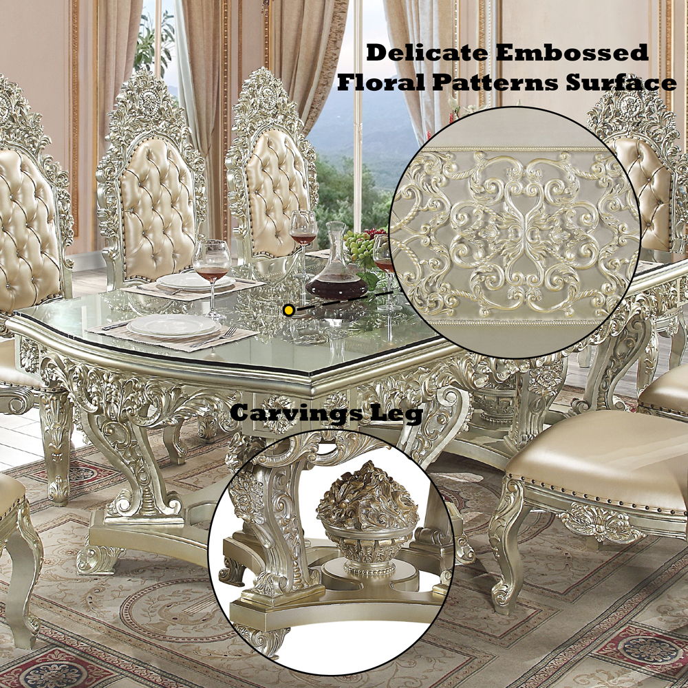 Sorina - Dining Table - Antique Gold, beige, view 5
