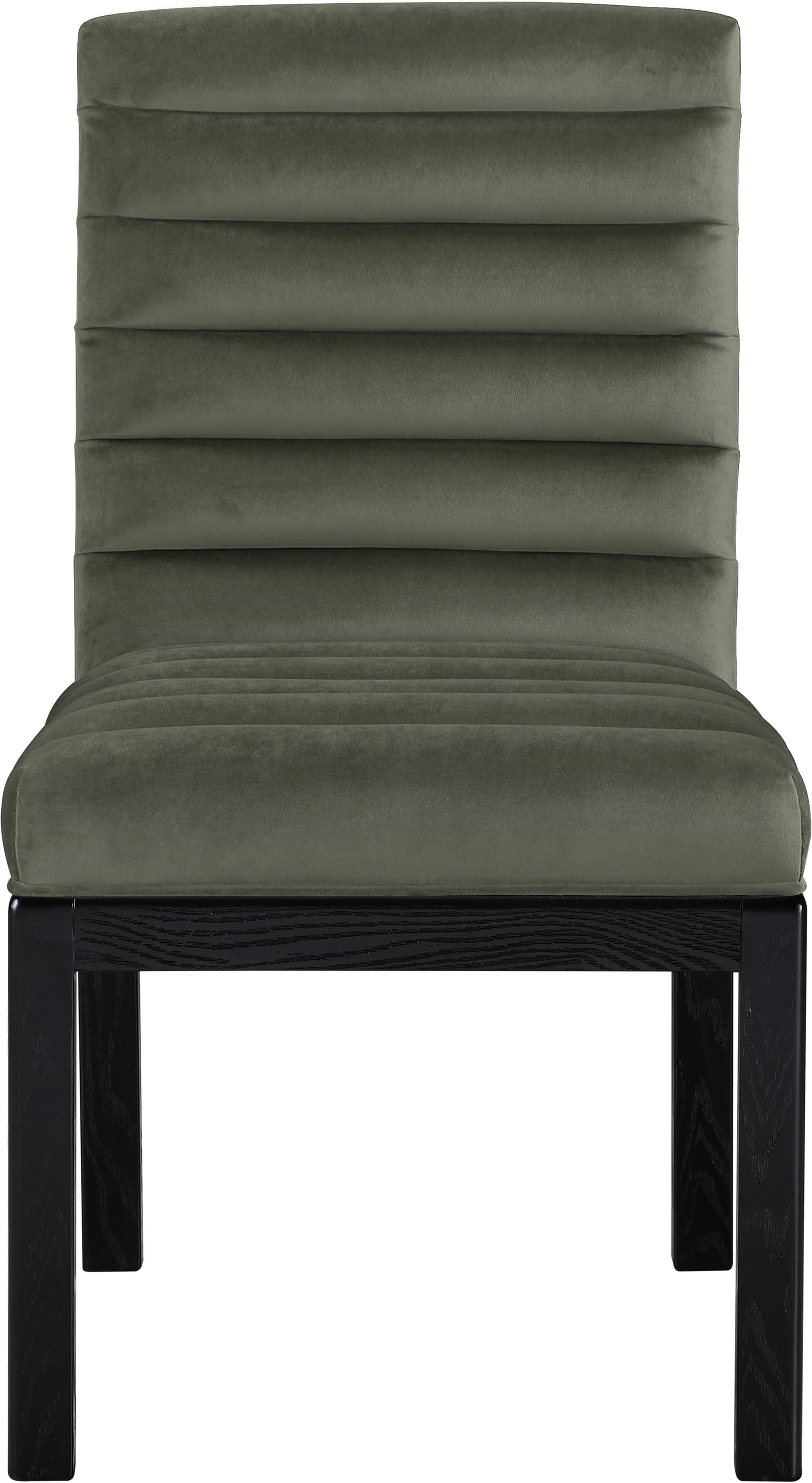 Evelyn - Dining Chair With Black Legs - Green