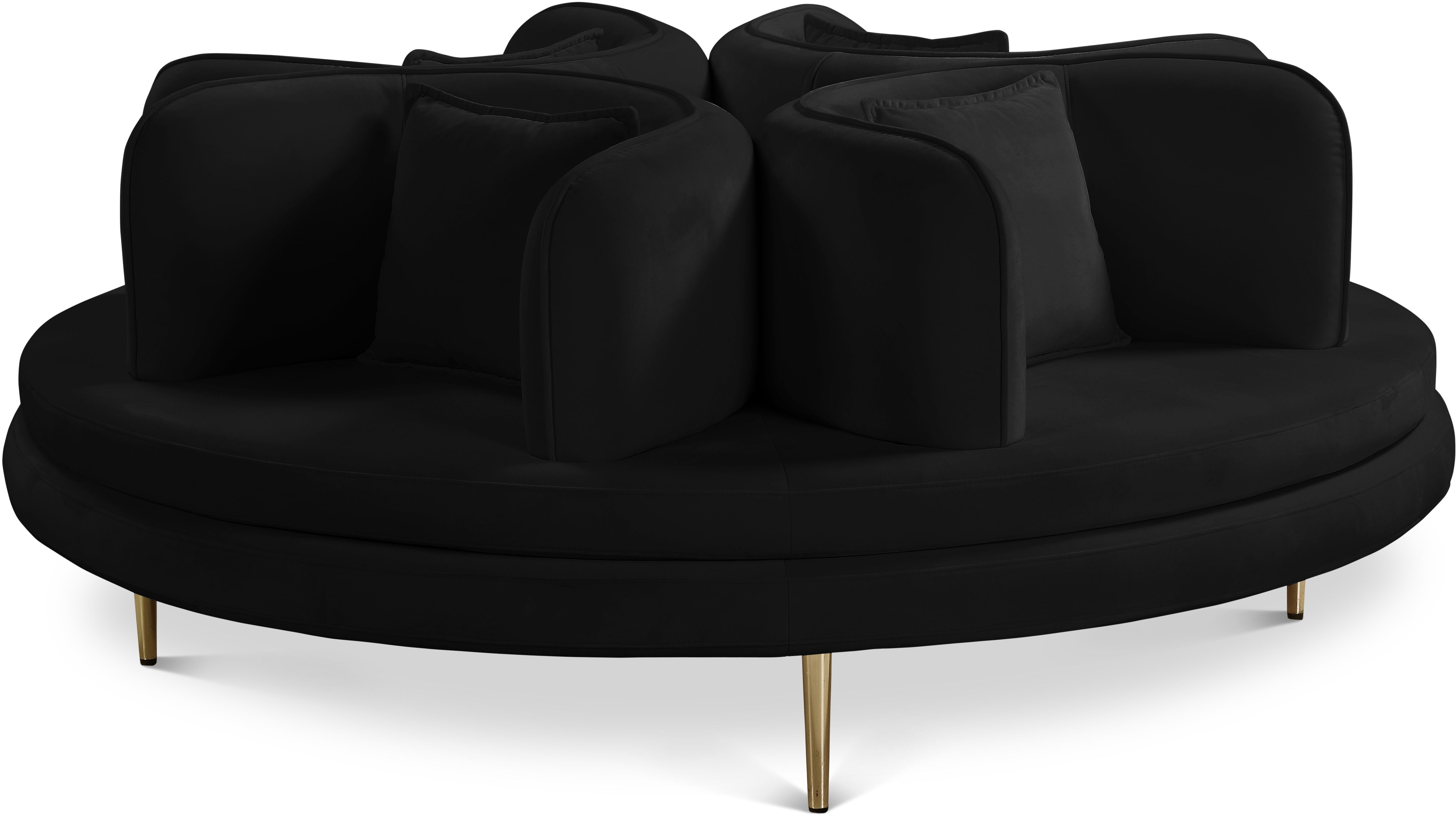 Circlet - Round Sofa Settee - Black