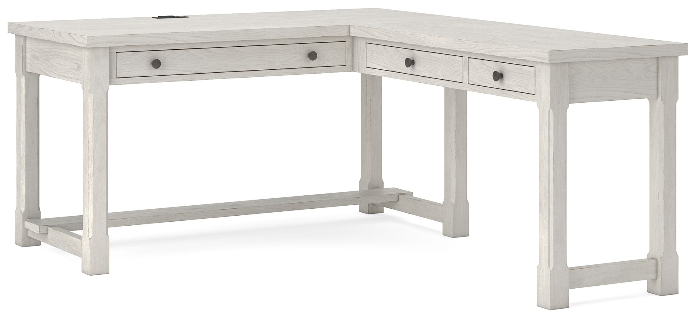 Robbinsdale - L-Shaped Home Office Desk - Antique White