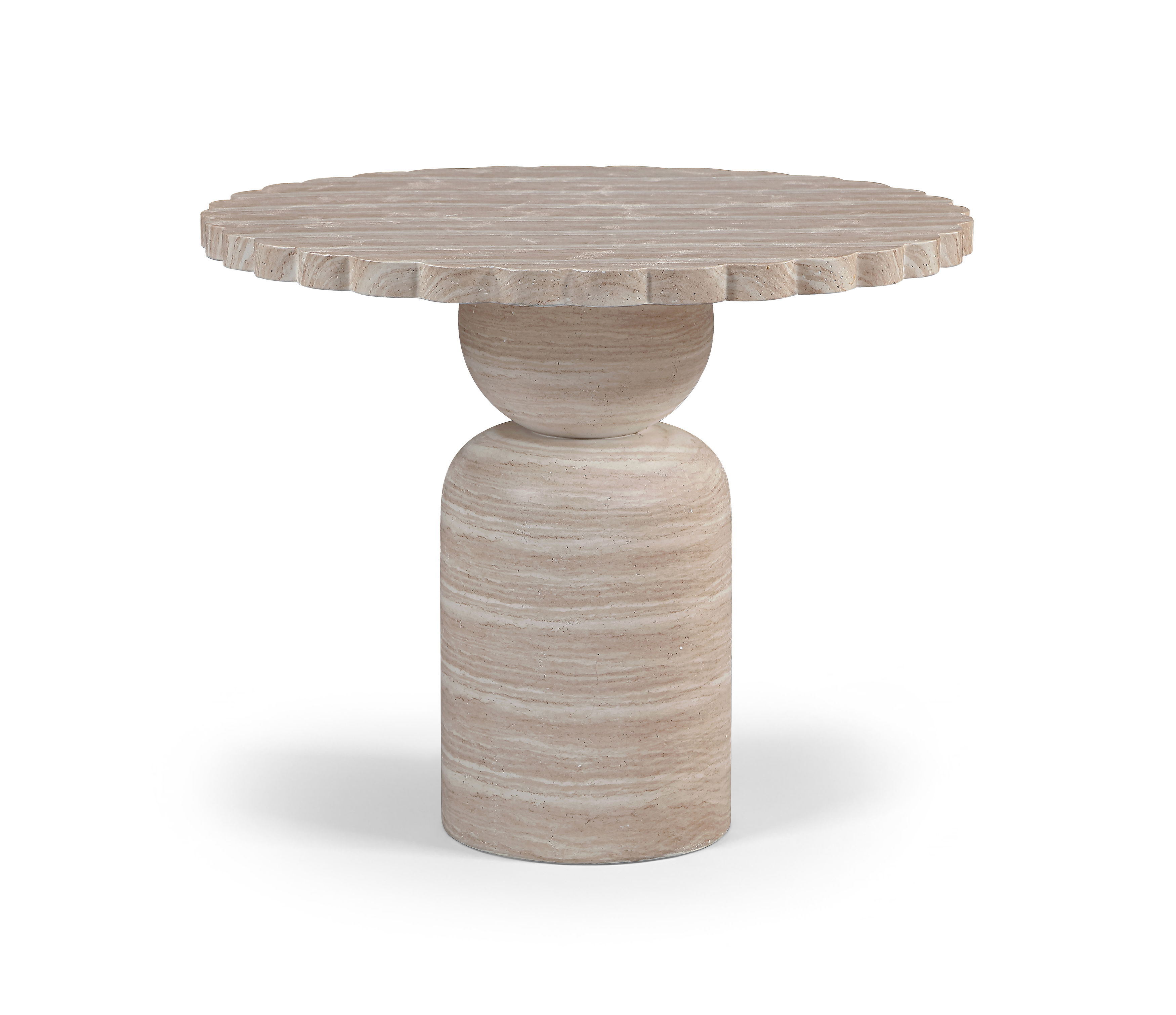 Petalia - 36'' Indoor/Outdoor Dining Table - Travertine