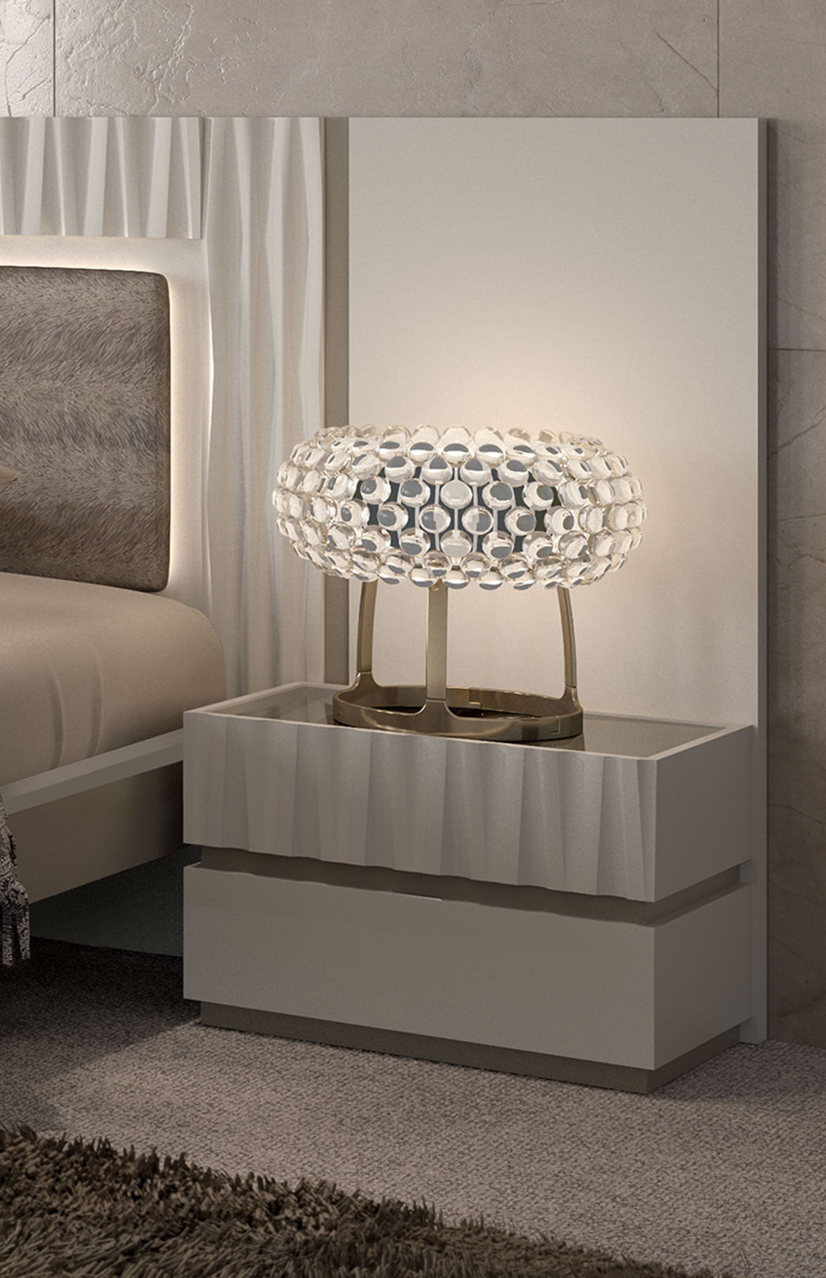 Marina - Nightstand - Taupe
