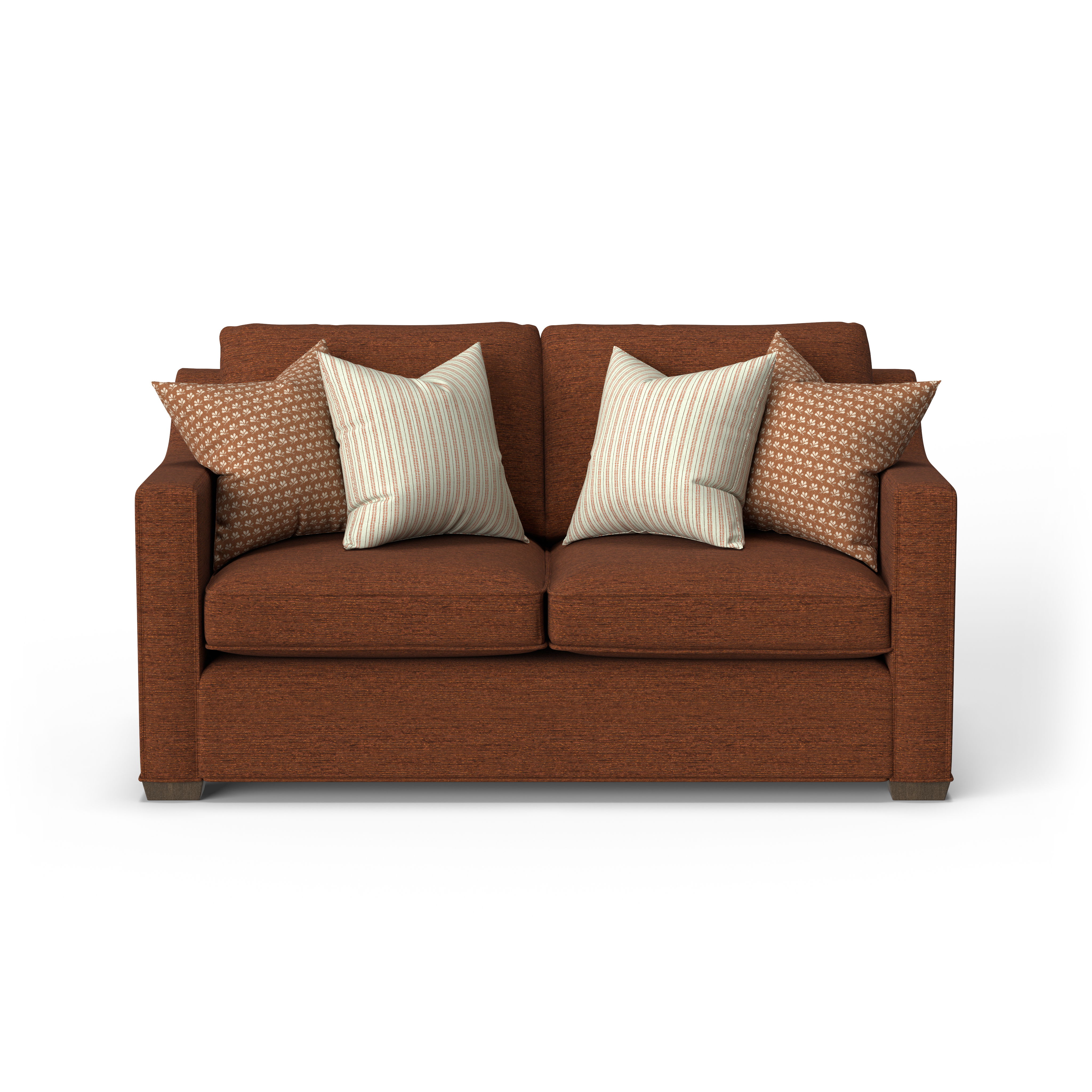 Milo - Fabric Loveseat, dark brown, view 4