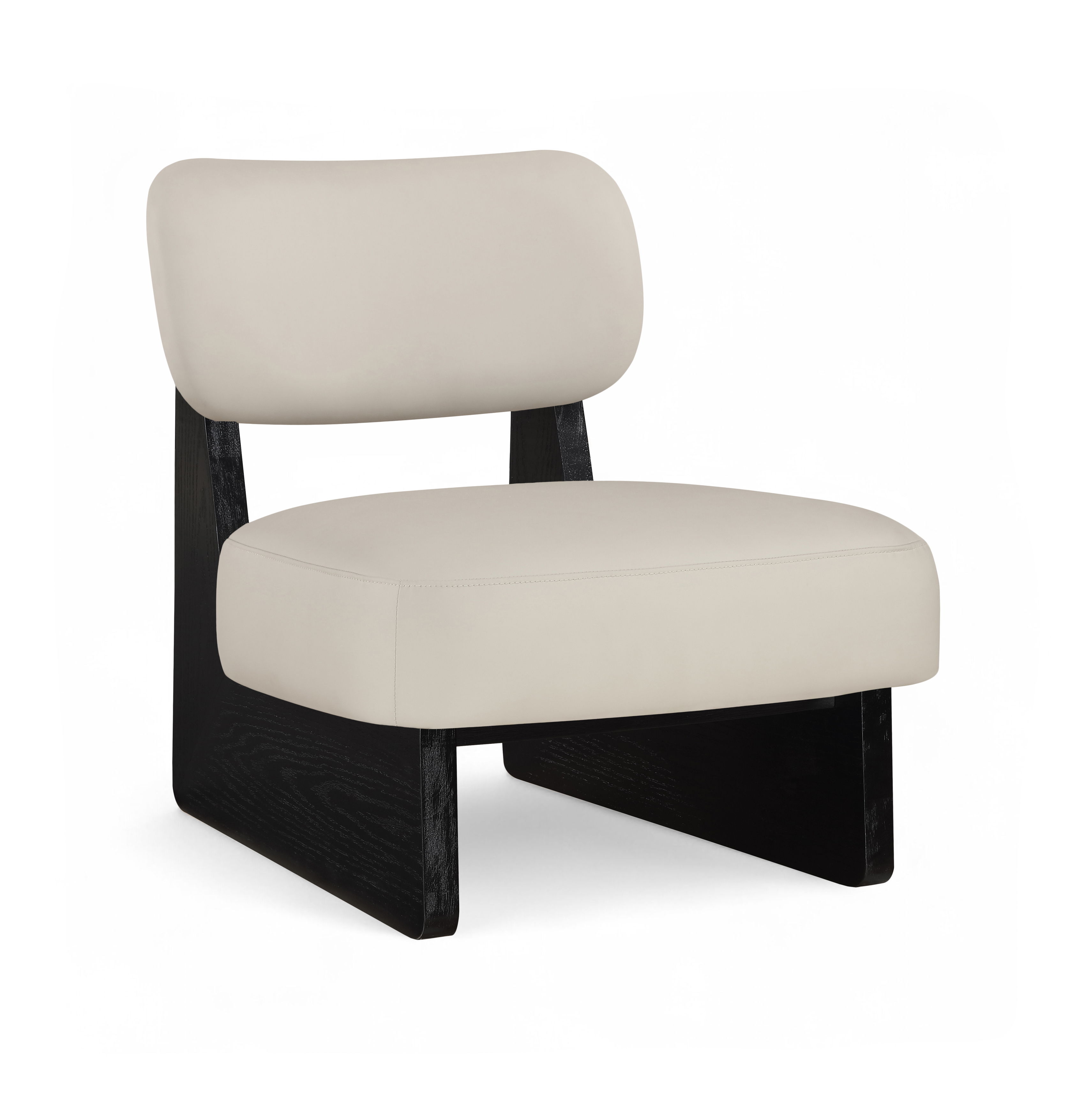 Vegan Leather Upholstered Accent Chair