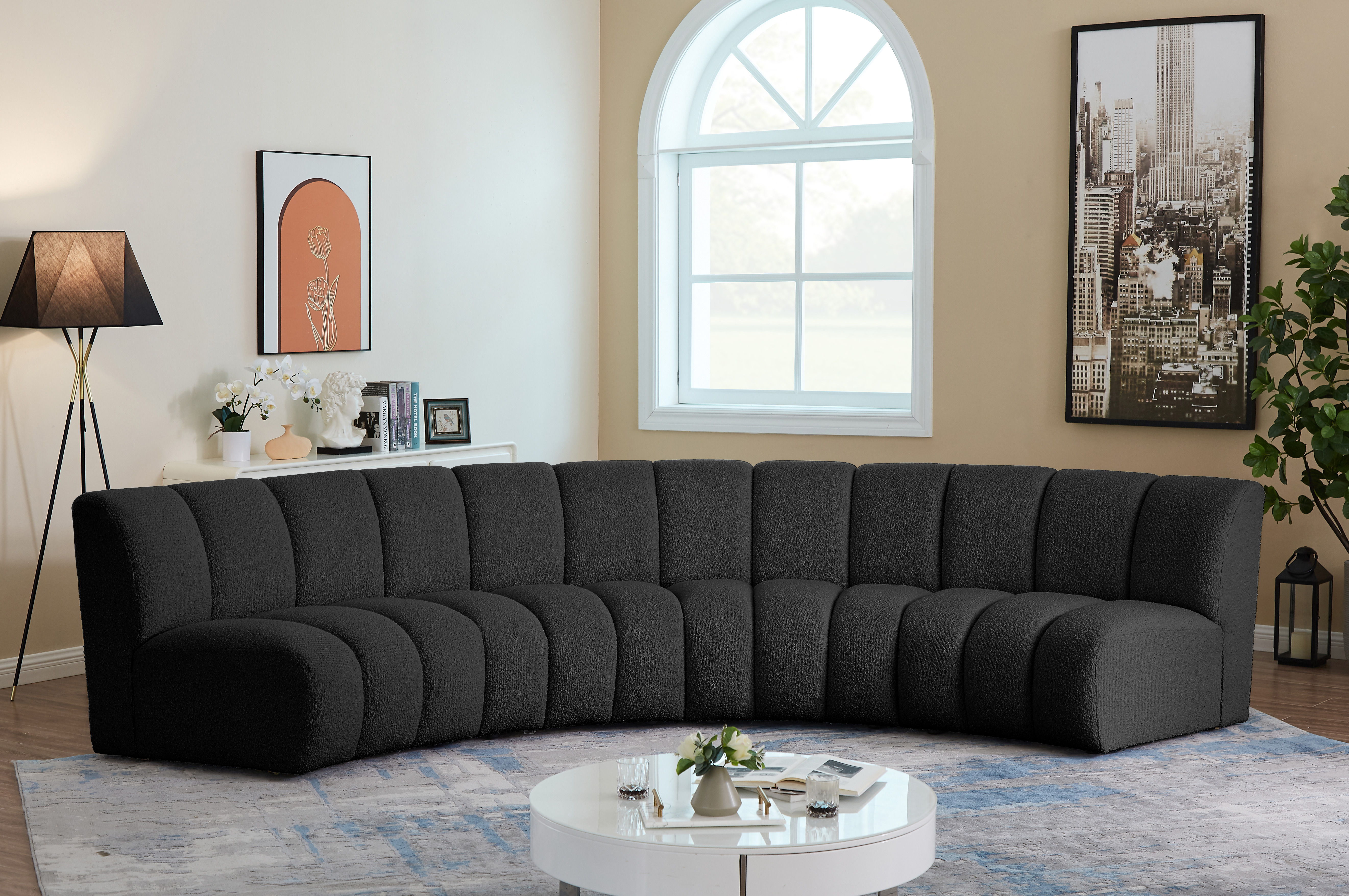Infinity - 4 Piece Modular Sectional - Black