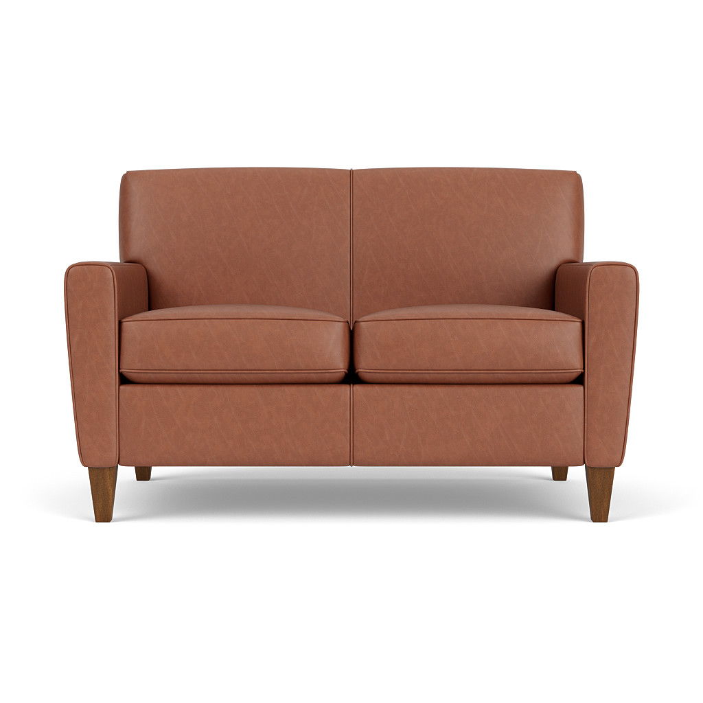 Digby - Leather Loveseat, beige, view 4