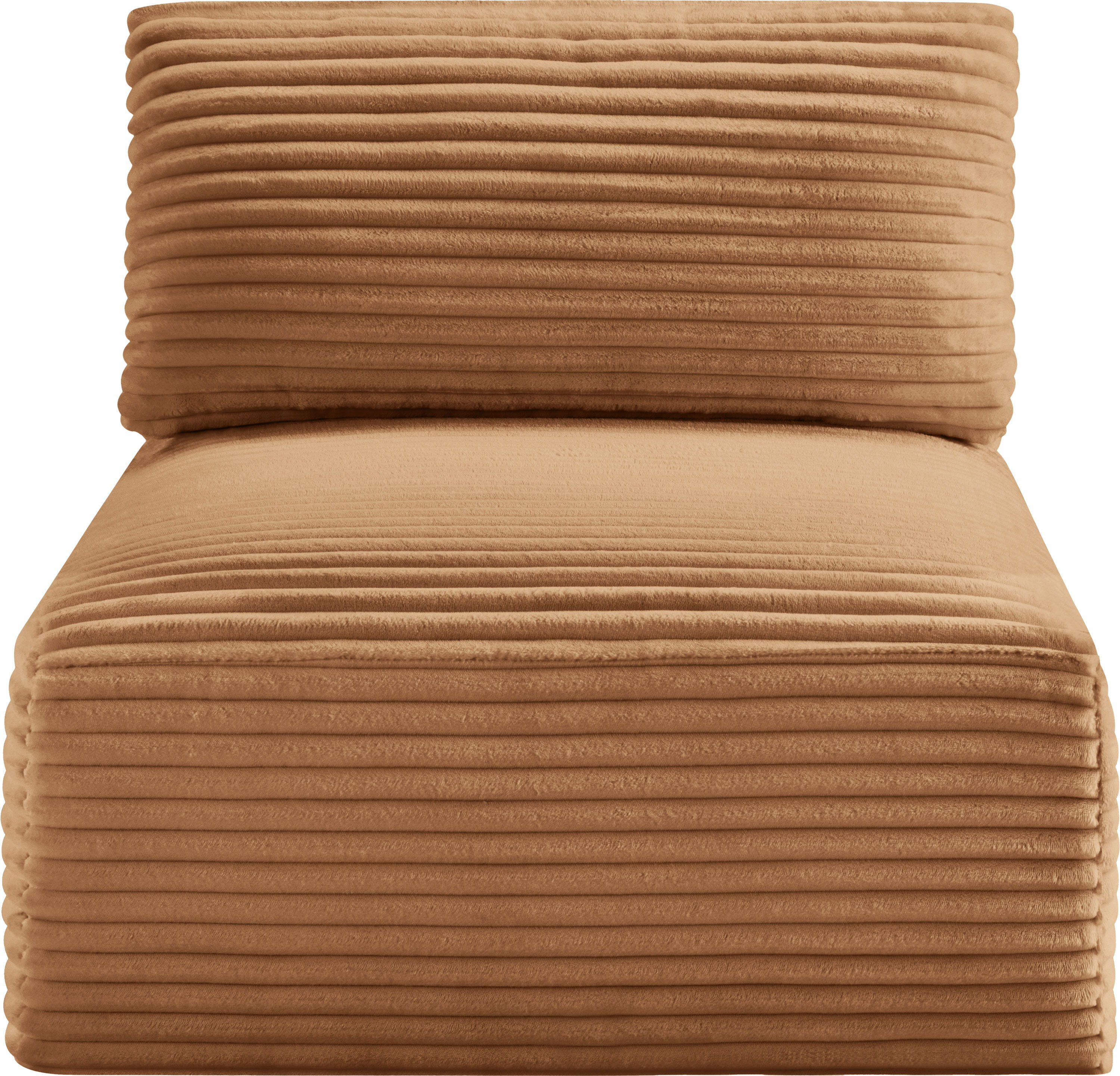 Shaggy - Armless Chair - Saddle