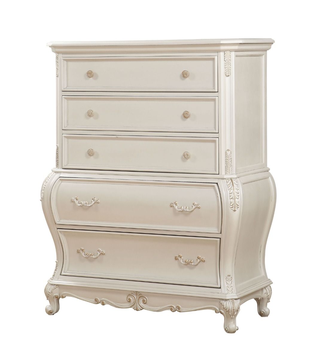 Chantelle - Chest - Pearl White Finish, white