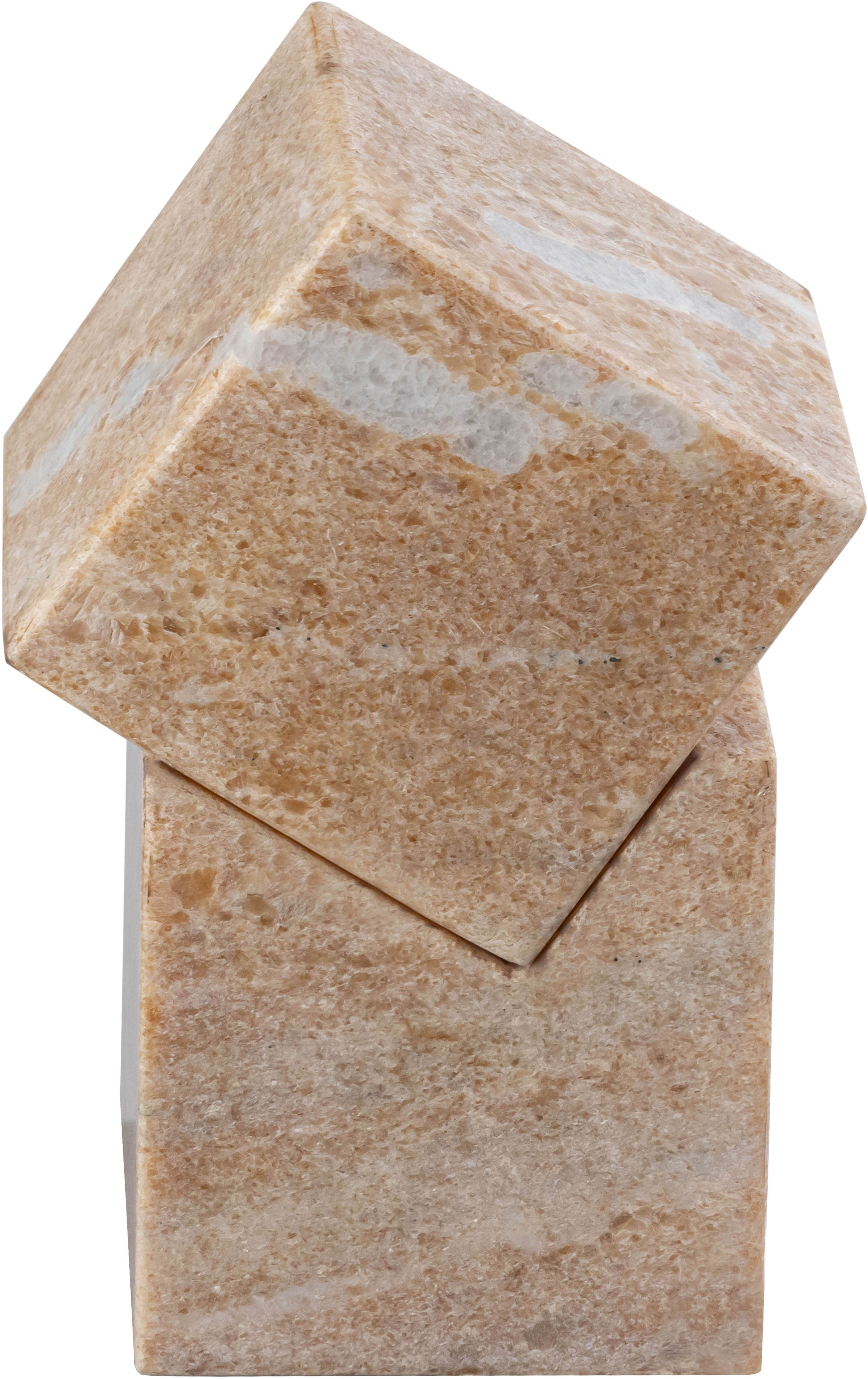 Quad - Marble Decorative Cube - Pink