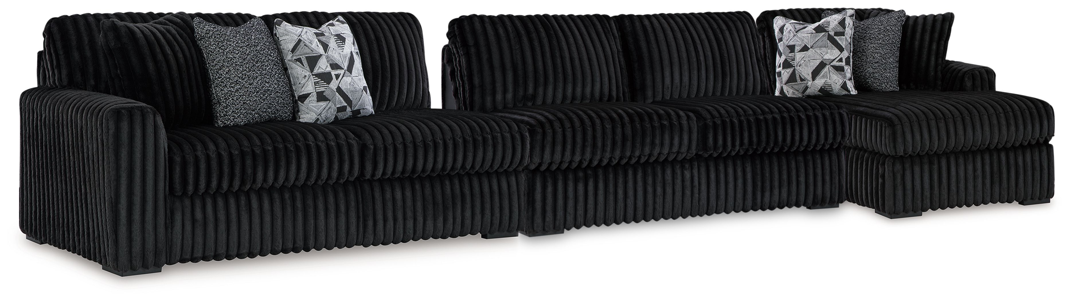 3 Pc · Sectional With Raf Corner Chaise