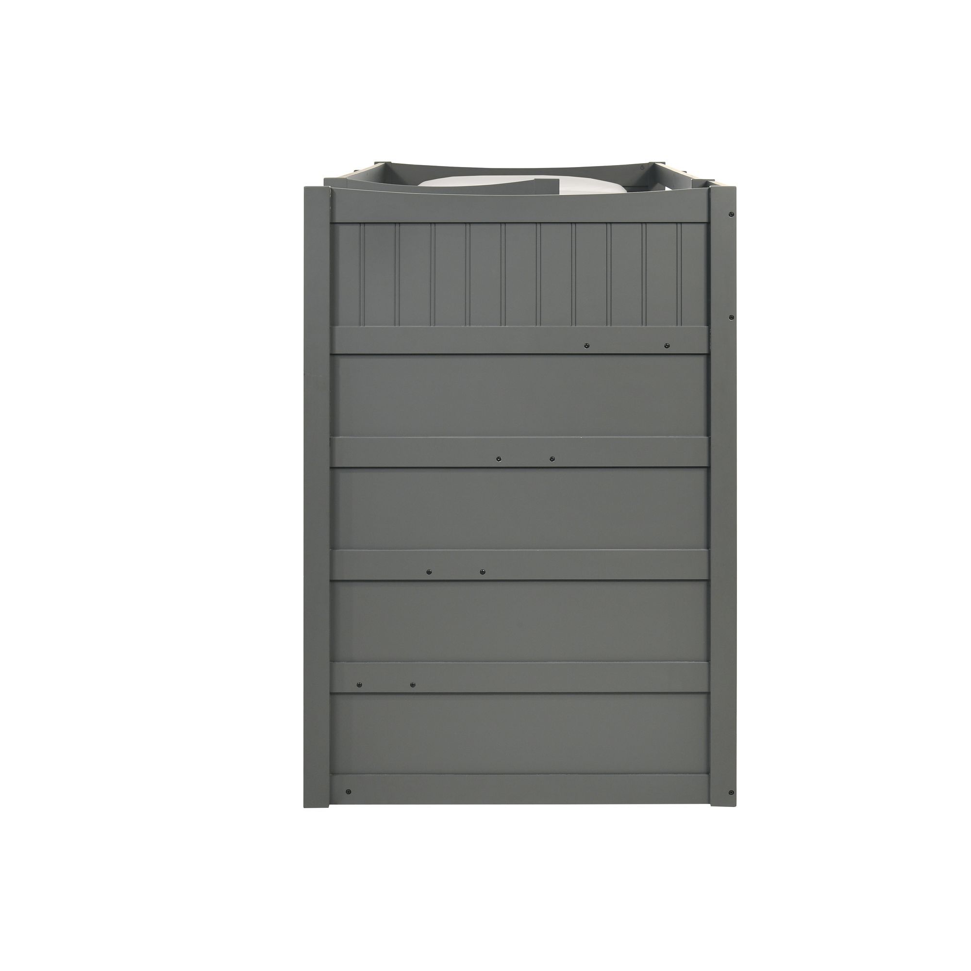 Sami - Twin Over Twin Step Bunk With Right Headboard - Gray