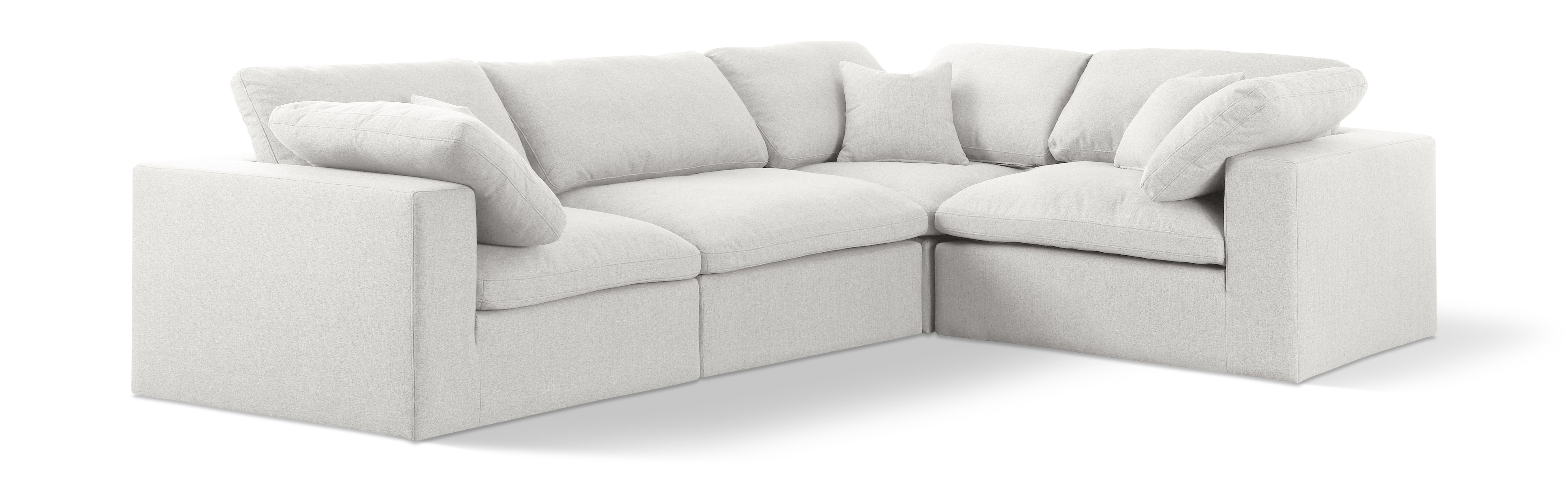 Serene - 4 Piece Modular Corner Sectional - Cream