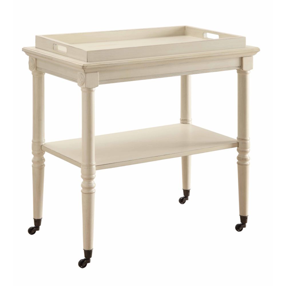 Frisco - Serving Cart - Antique White, white