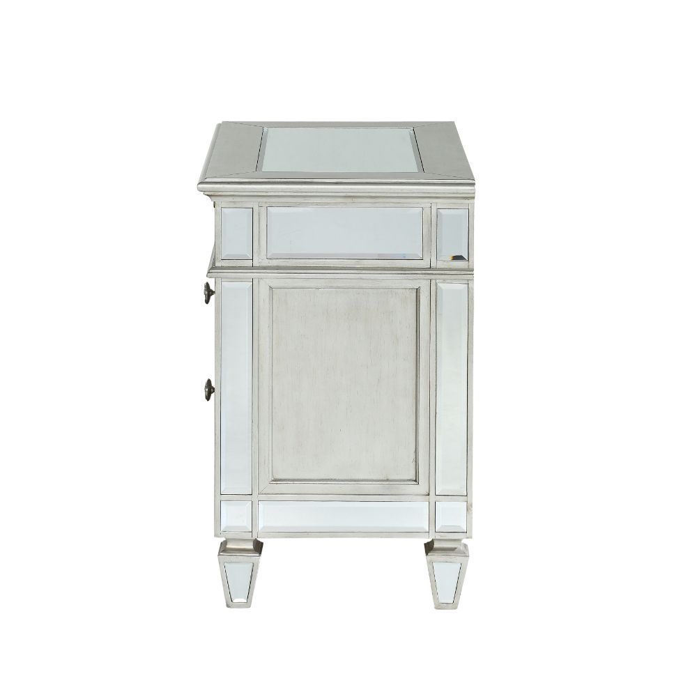 Varian - Nightstand - Mirrored, silver, view 8