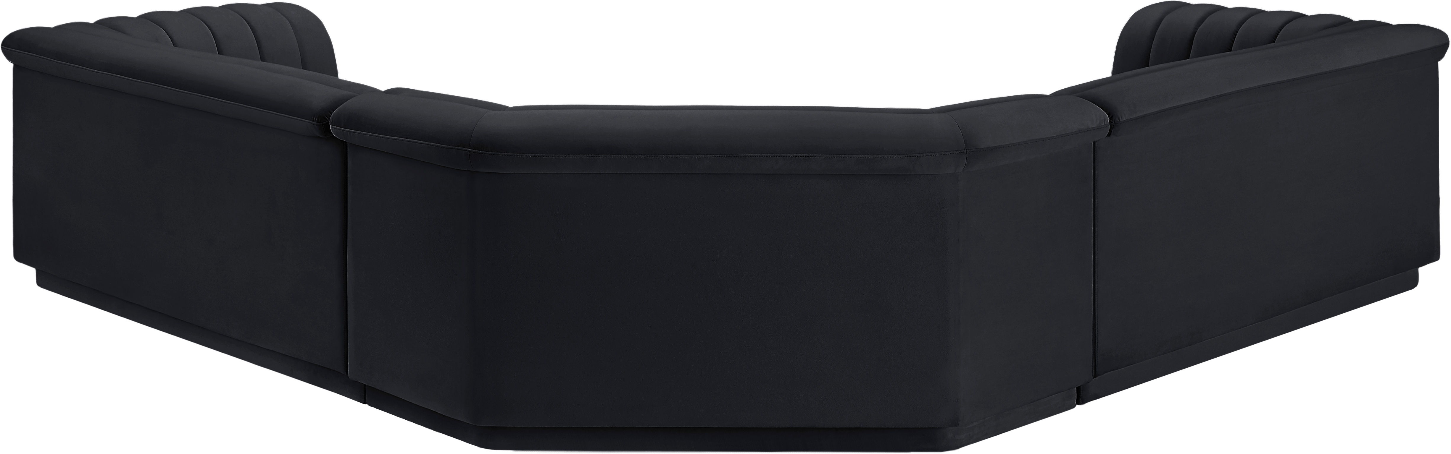 Cascade - Velvet Modular Sectional - Black