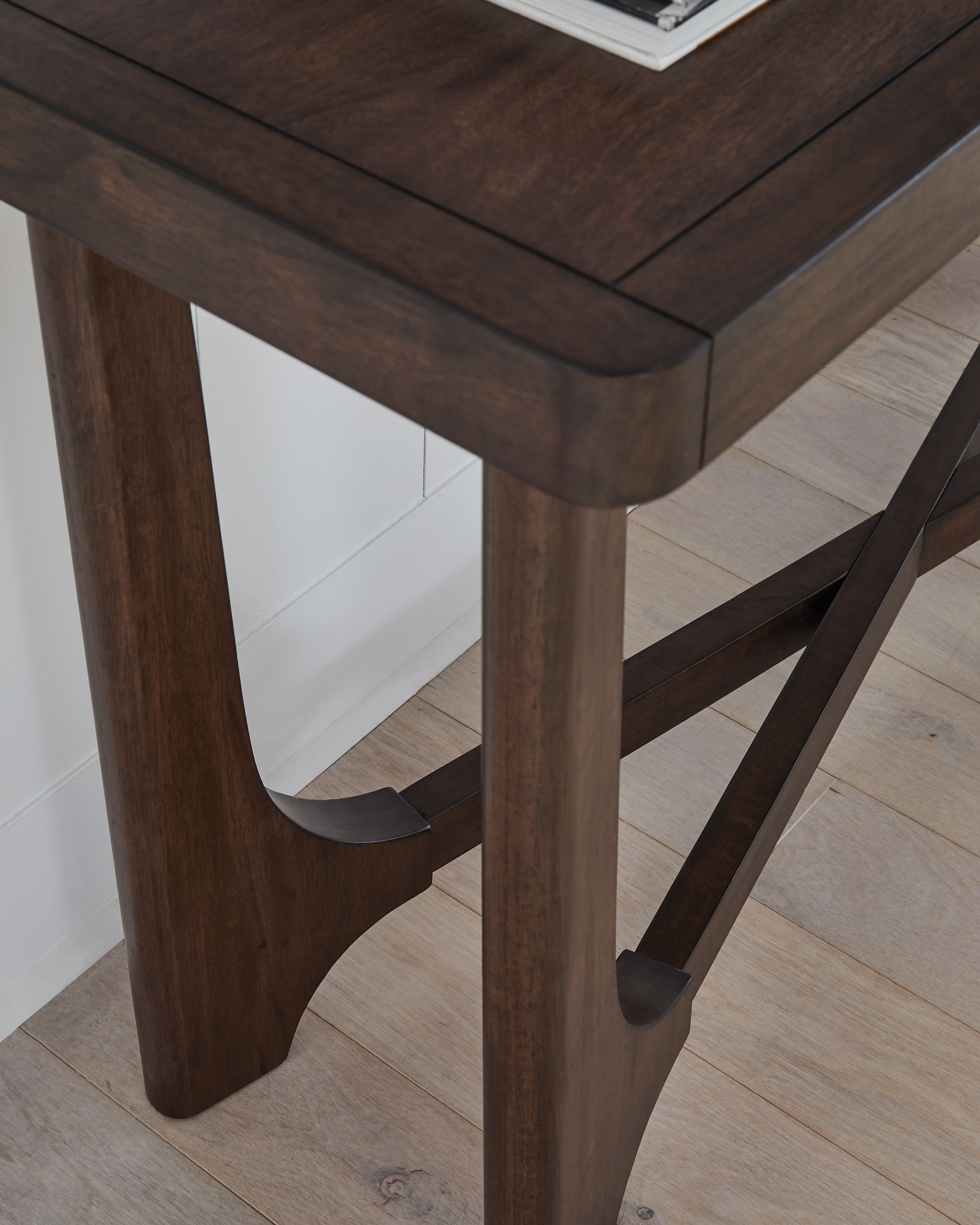 Ashley Furniture Korestone - Sofa Table - Dark Brown - Image 5