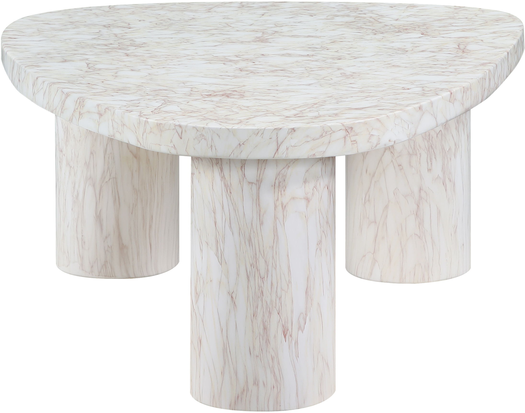 Teramo - 15" Concrete Indoor / Outdoor Coffee Table - White