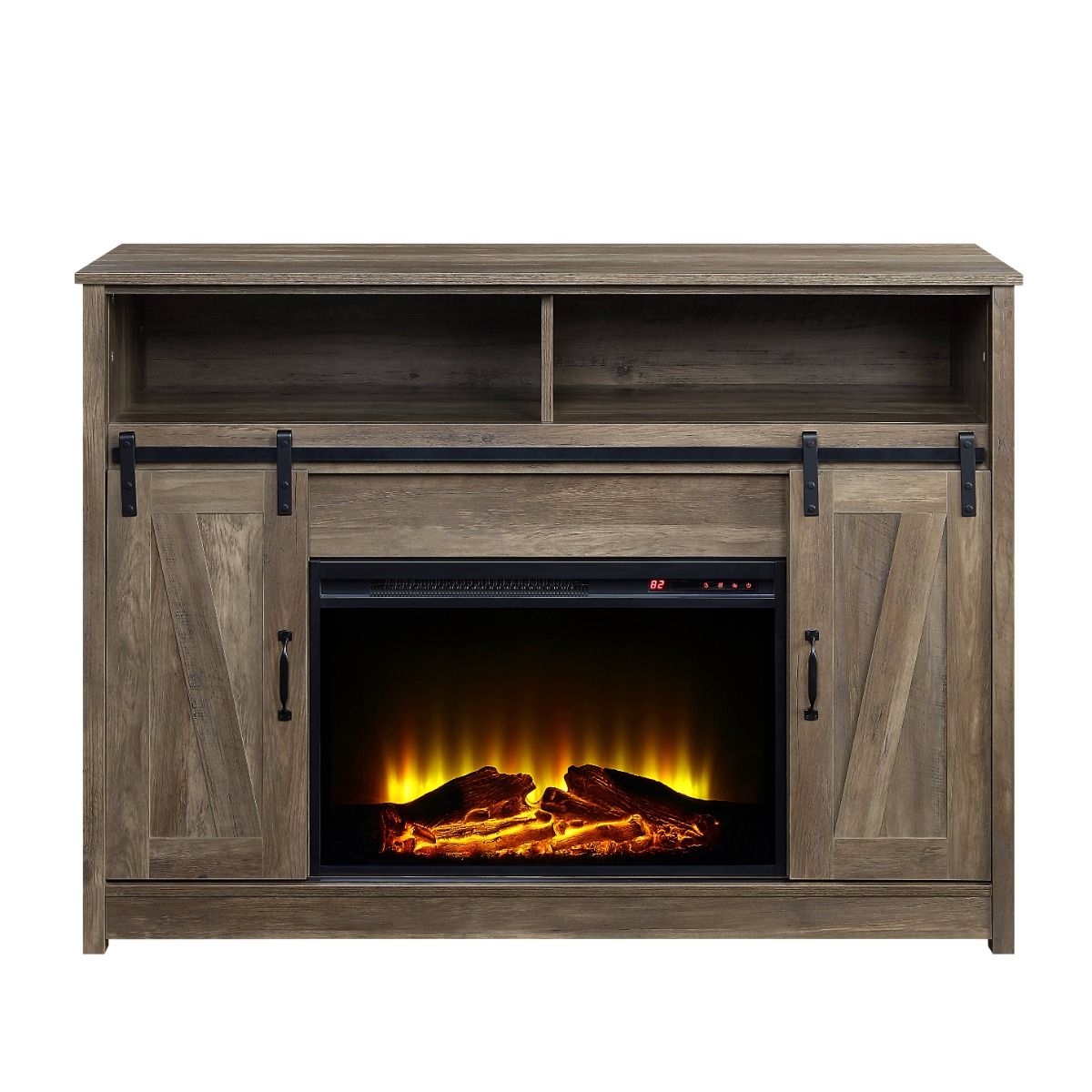 Tobias - 38" Fireplace - Rustic Oak, light brown, view 5