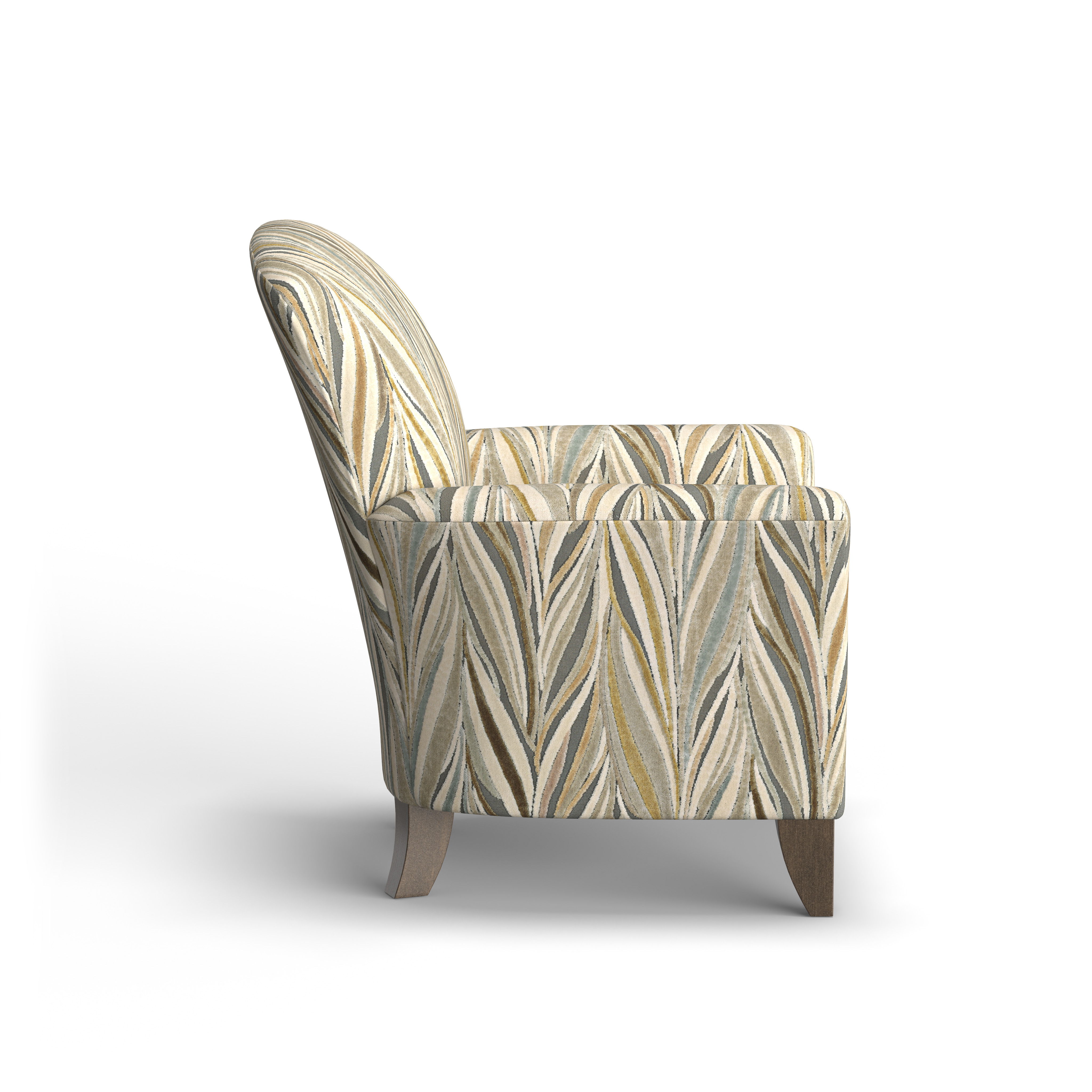Jupiter - Fabric Chair, dark brown, view 7