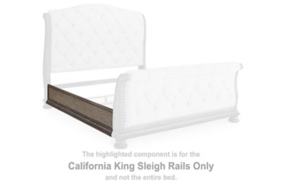 Ardenfield – California King Sleigh Rails – Light Brown