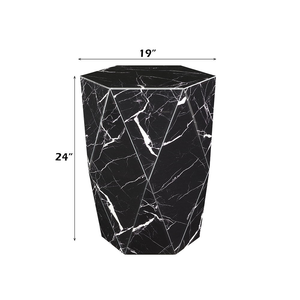 Dara - End Table - Black, black, view 3